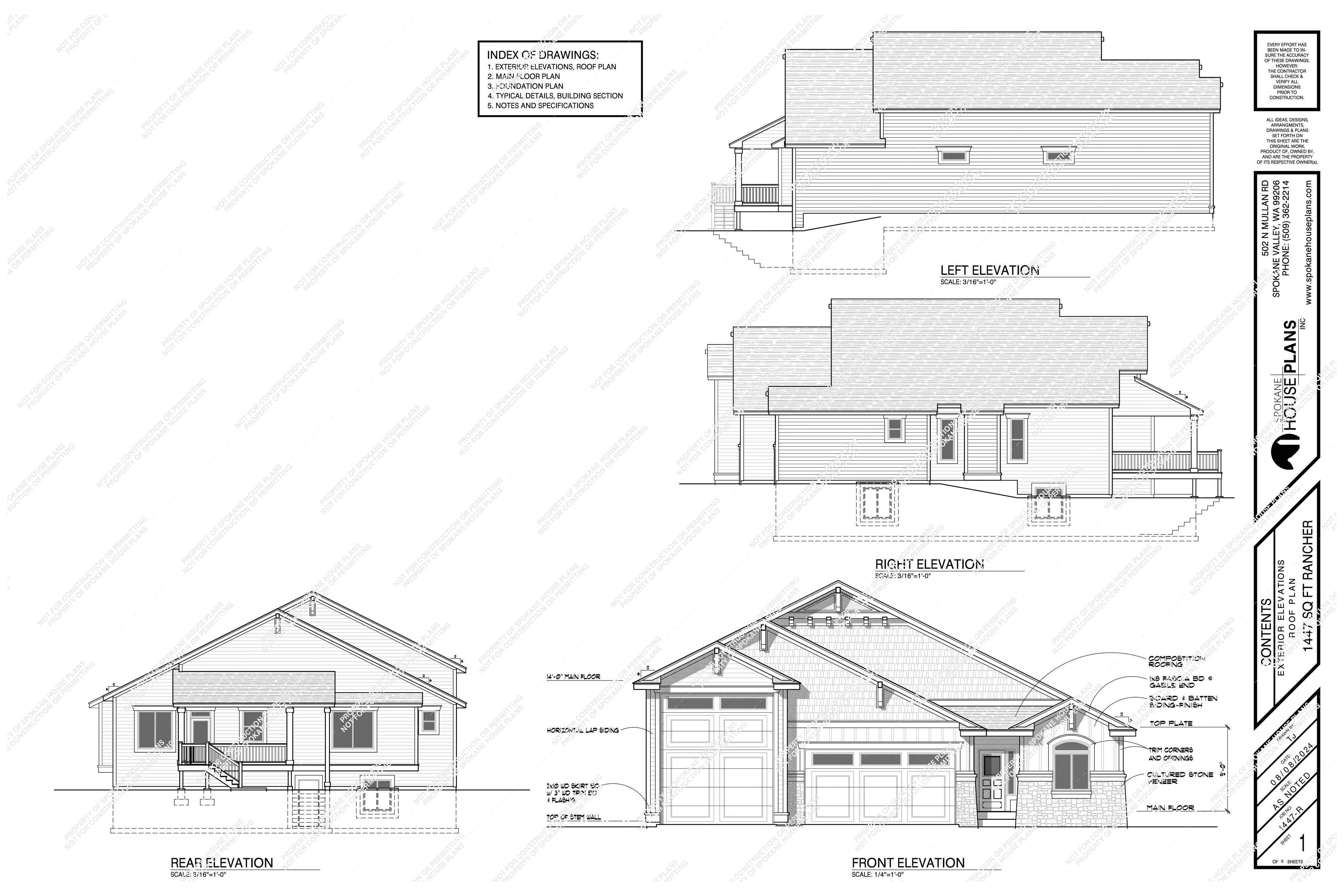 Elevation Sheet