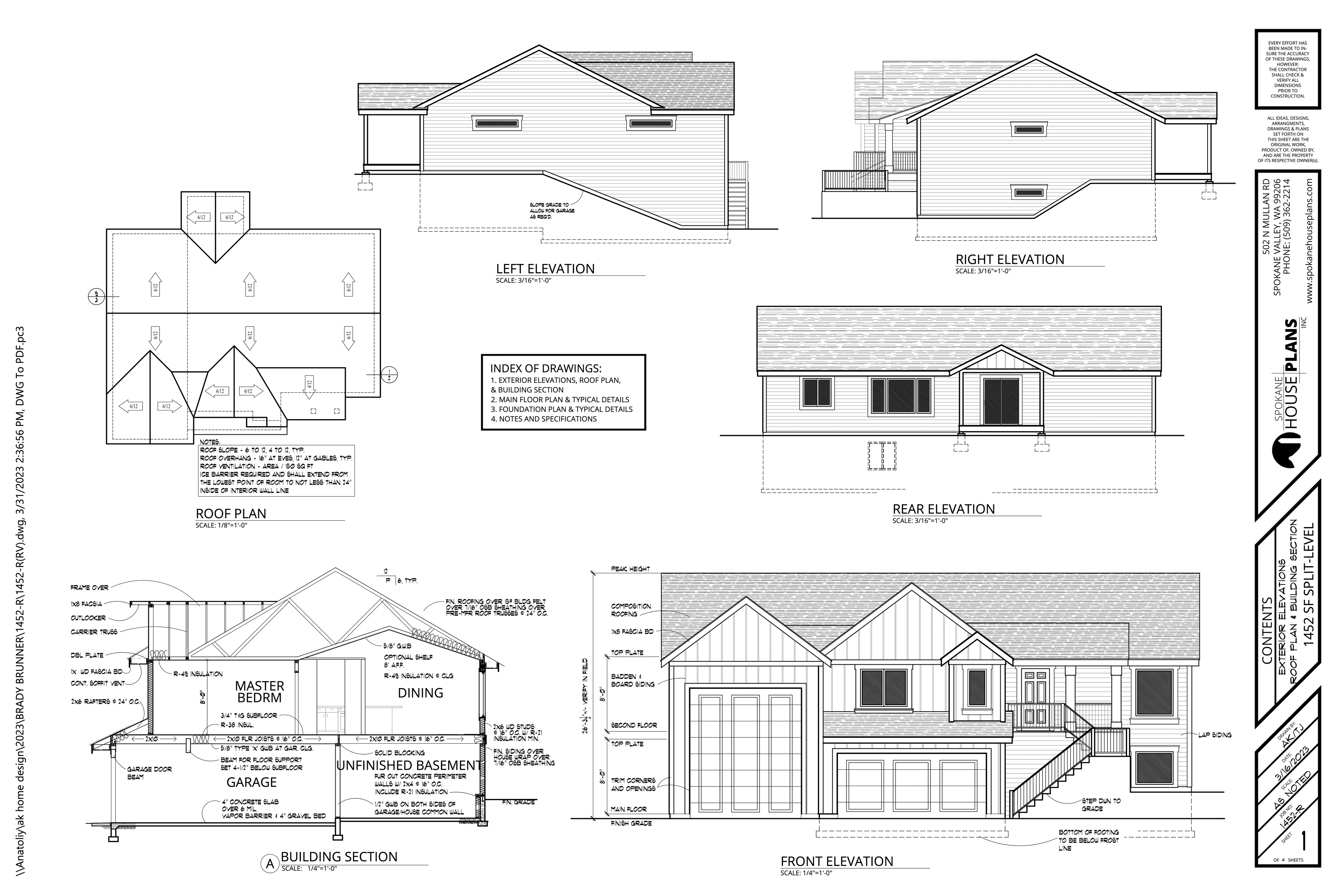 Elevation Sheet