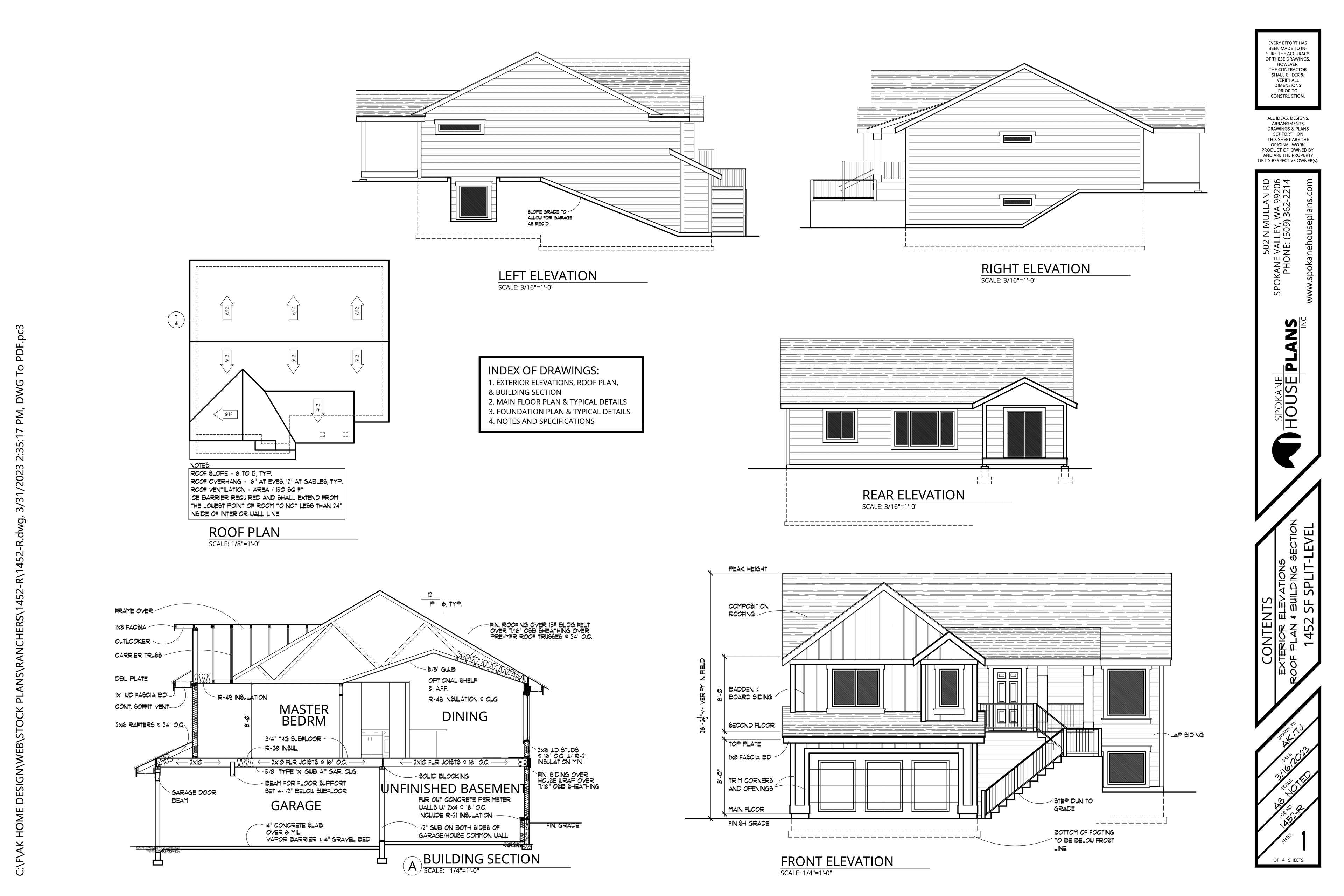 Elevation Sheet