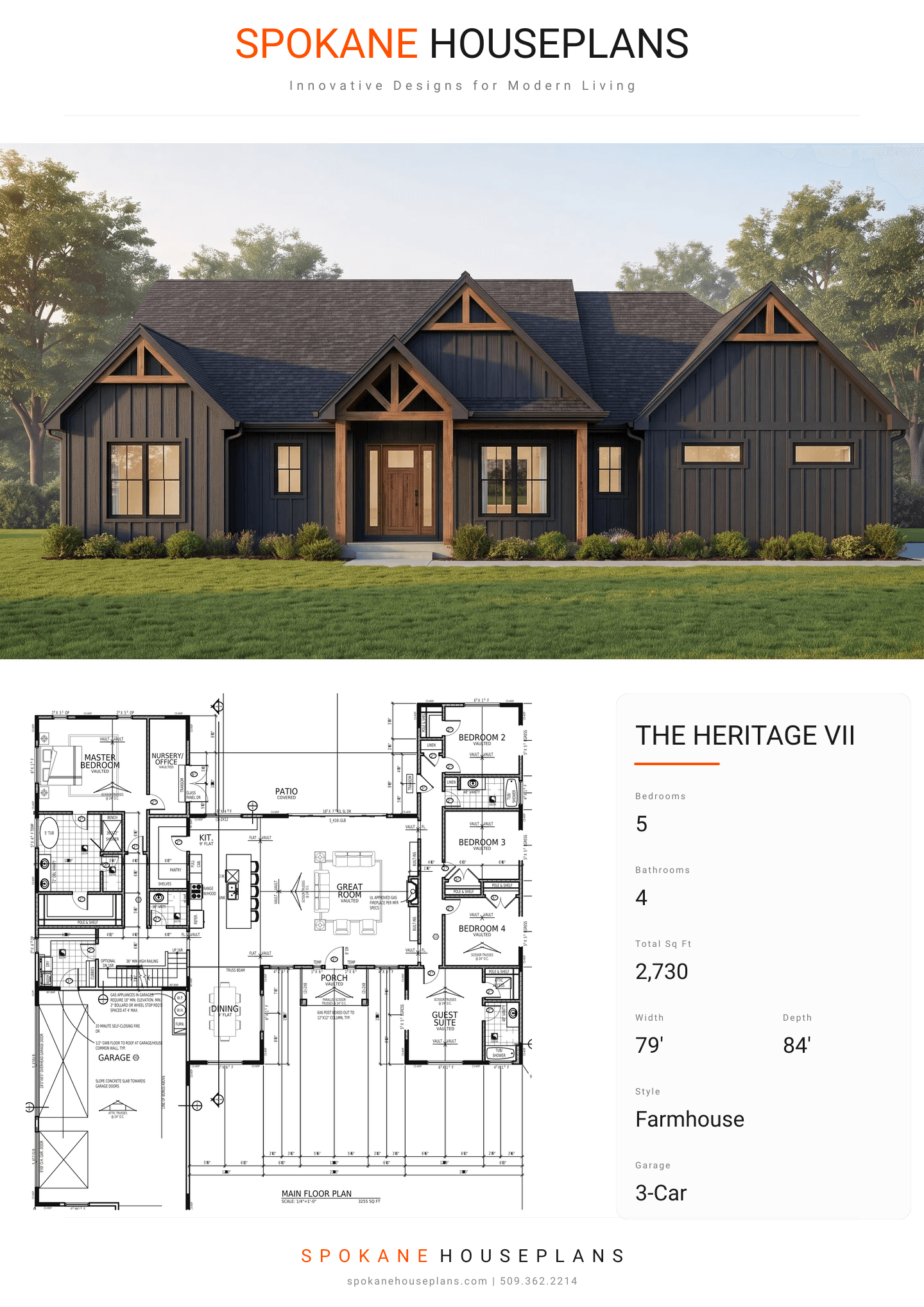 THE HERITAGE VII plan flyer