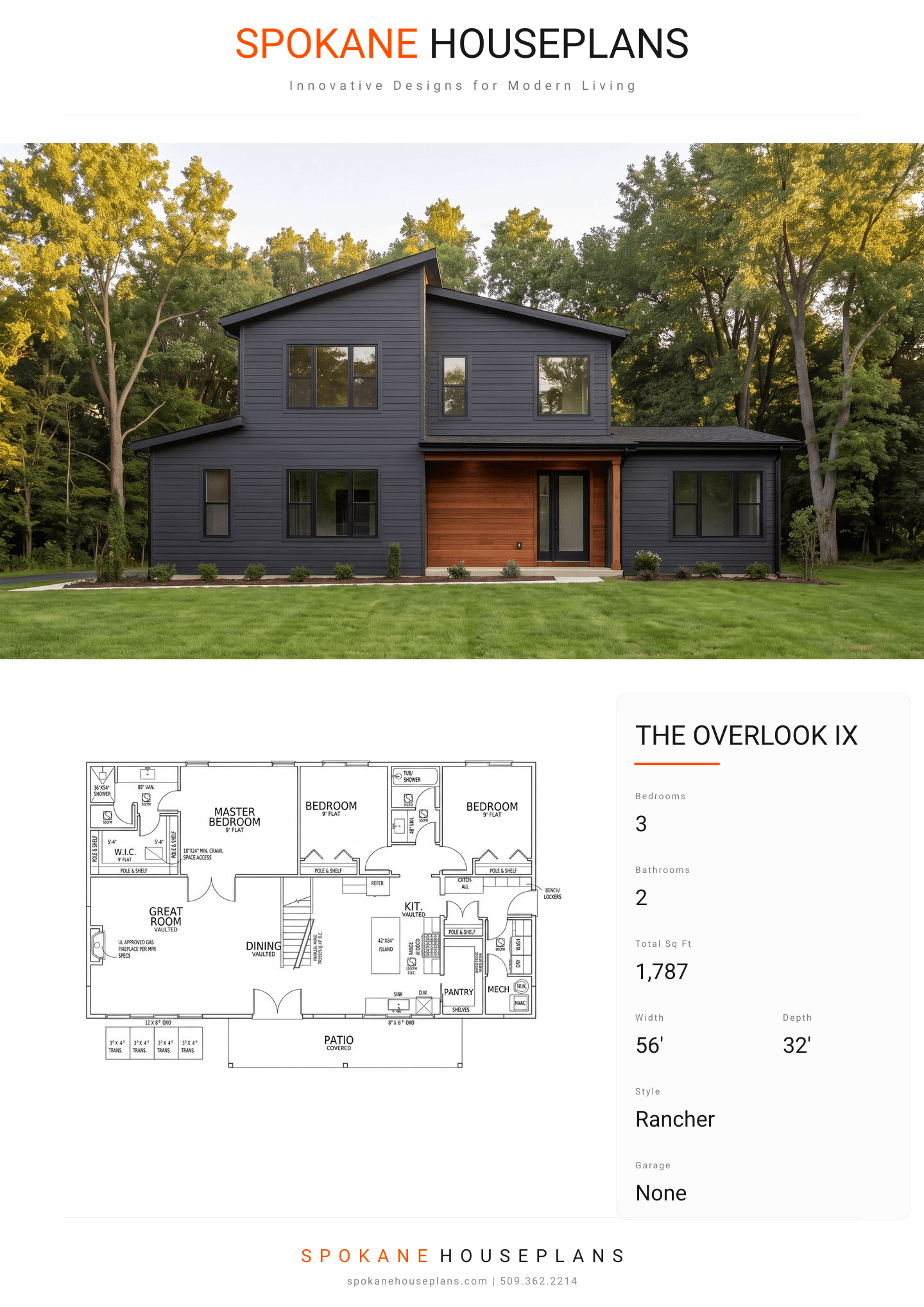 THE OVERLOOK IX plan flyer
