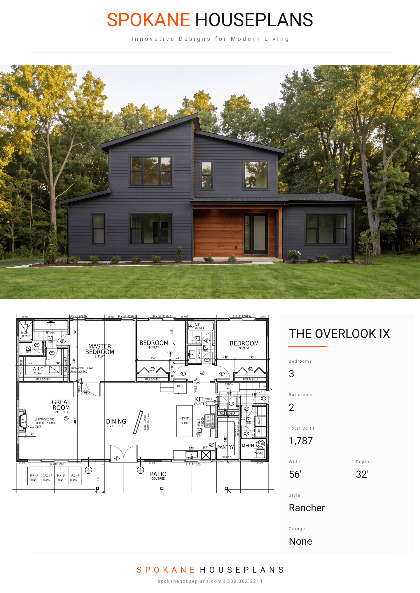 THE OVERLOOK IX plan flyer