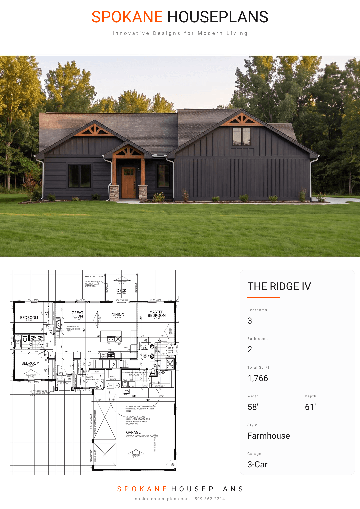 THE RIDGE IV plan flyer