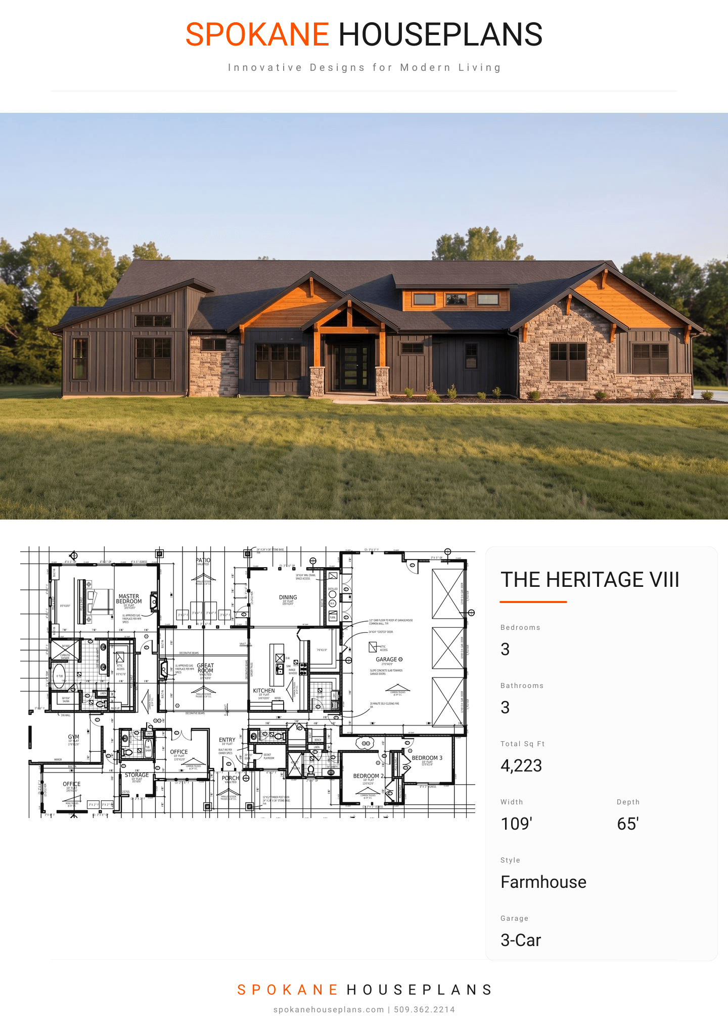THE HERITAGE VIII plan flyer