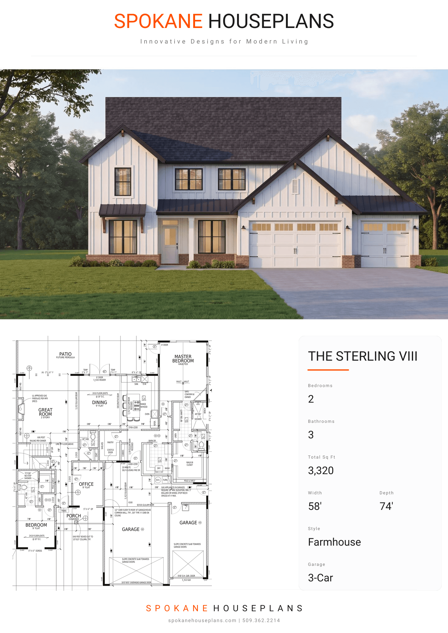 THE STERLING VIII plan flyer