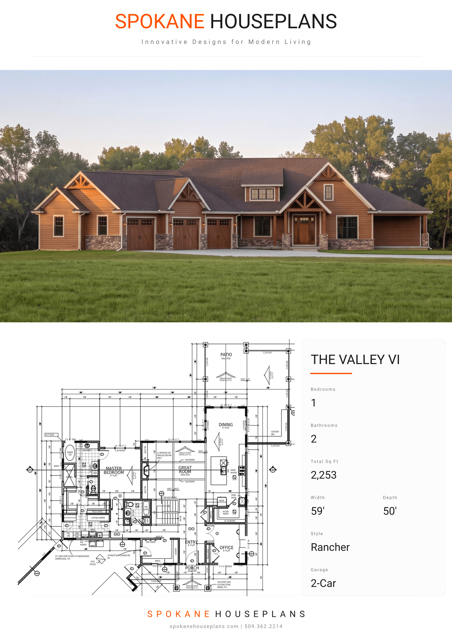 THE VALLEY VI plan flyer