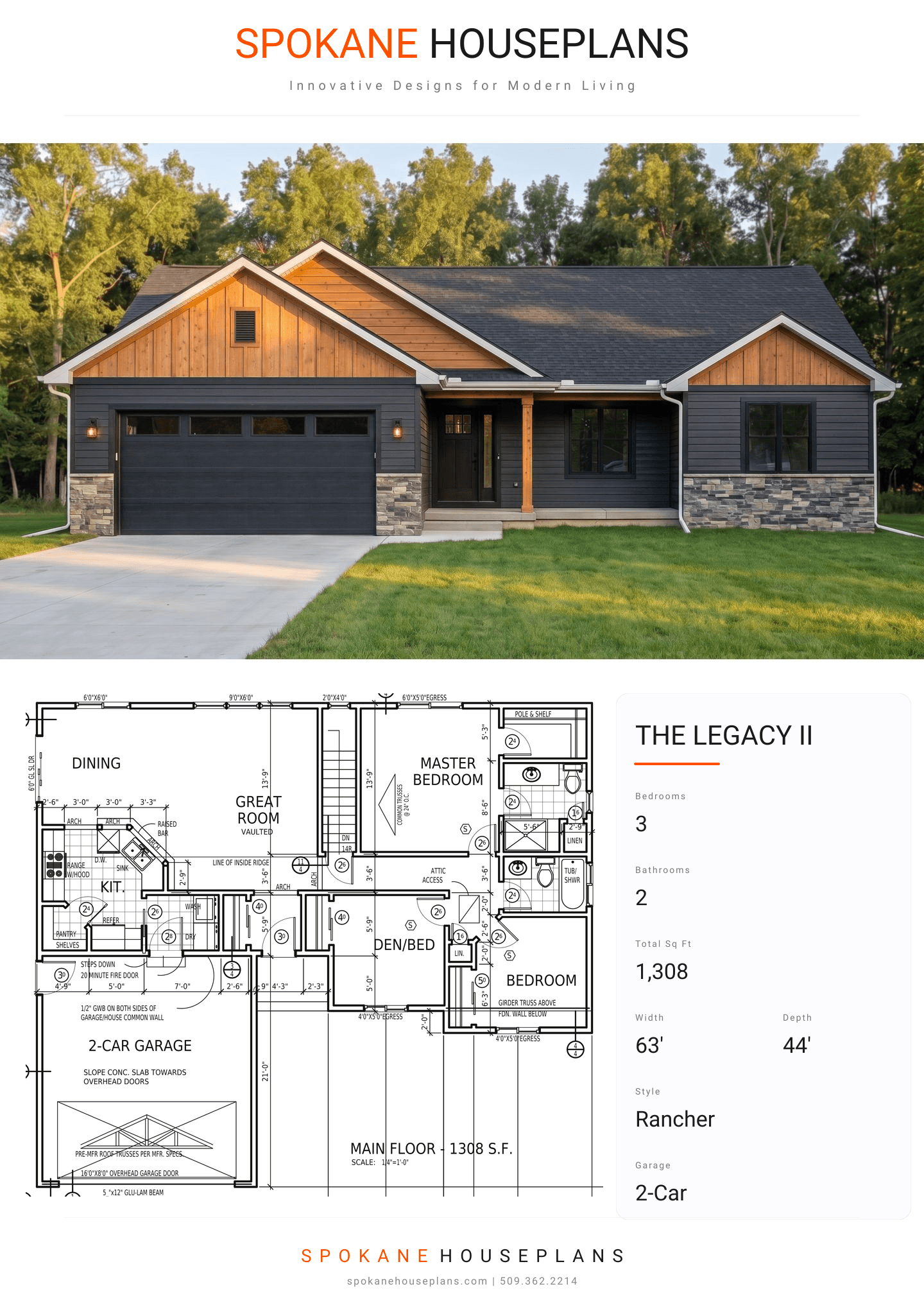 THE LEGACY II plan flyer