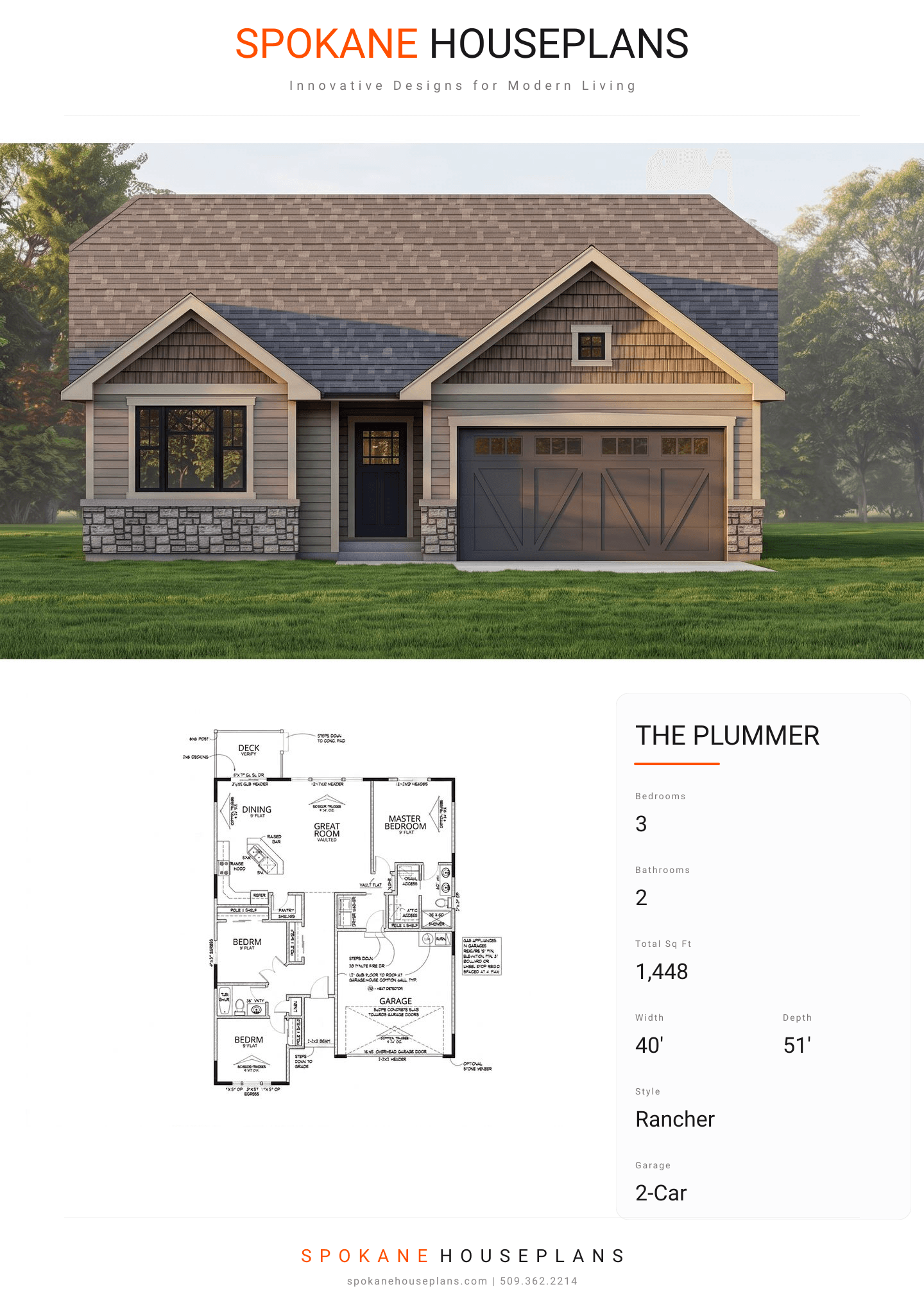 THE PLUMMER plan flyer