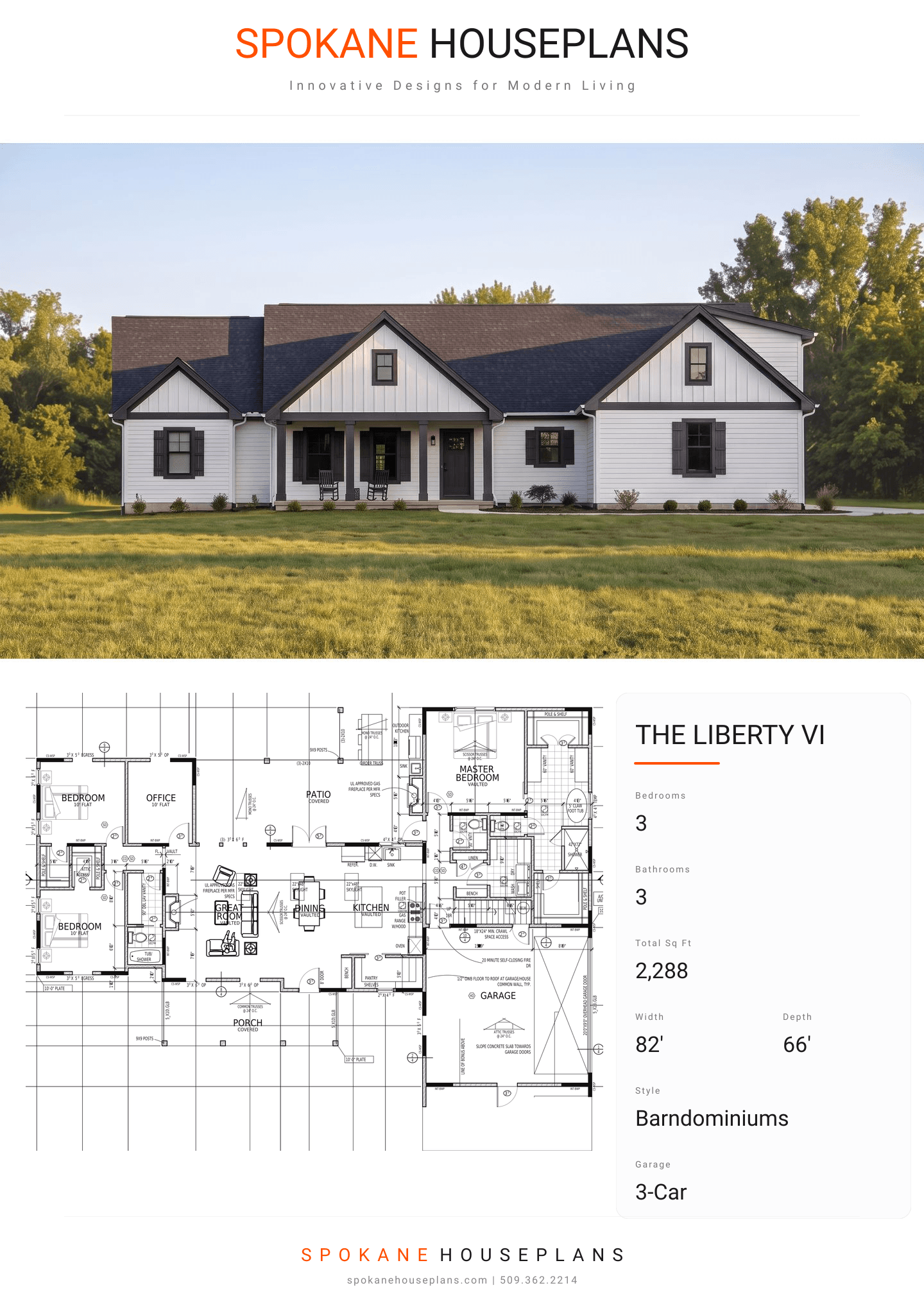THE LIBERTY VI plan flyer