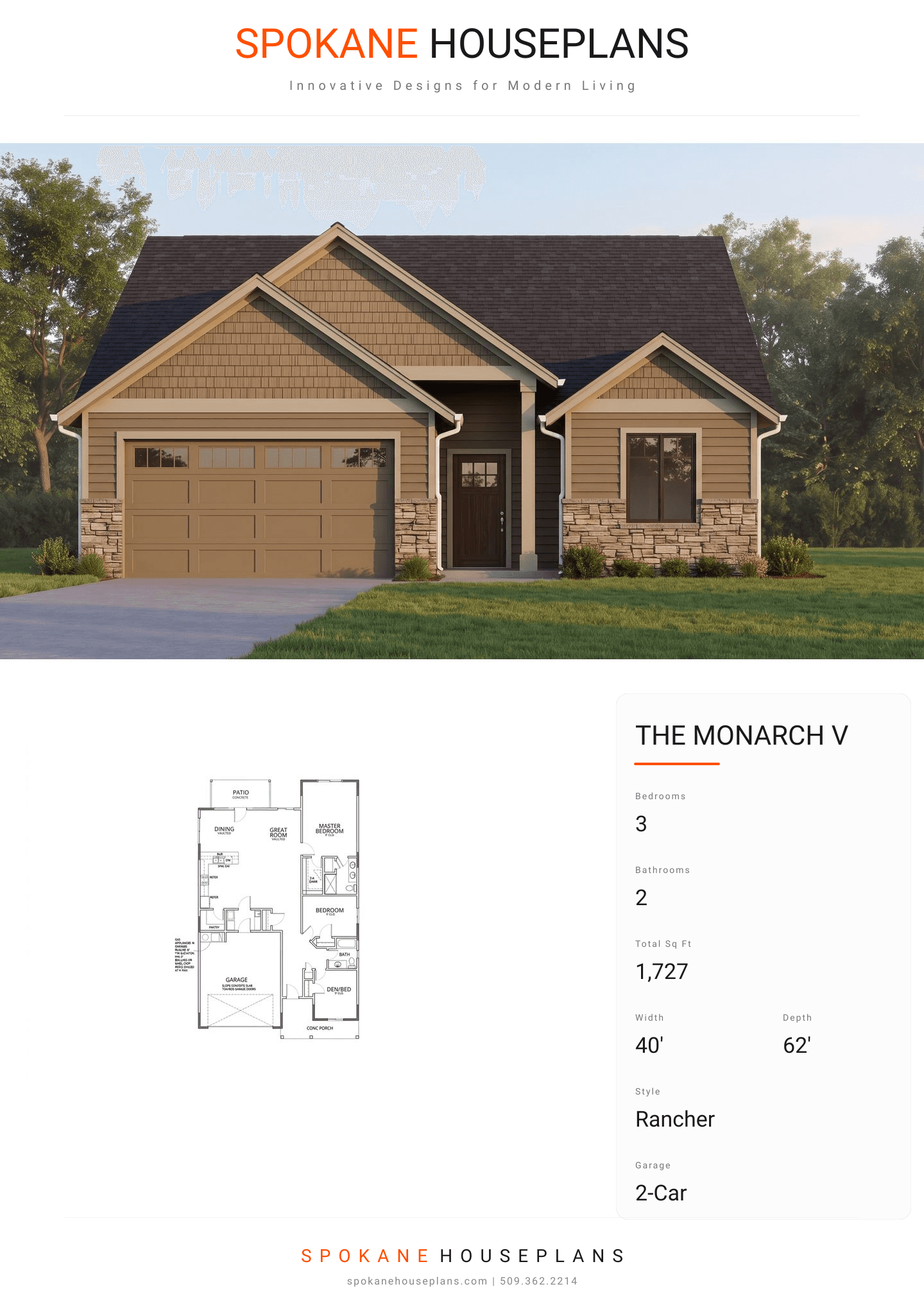 THE MONARCH V plan flyer