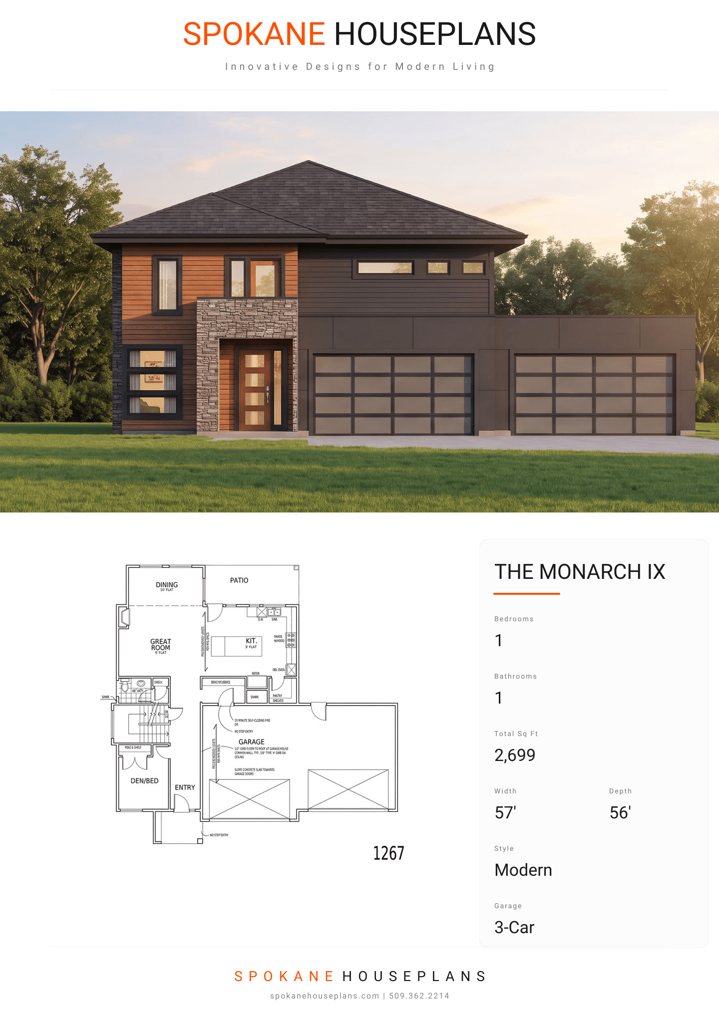 THE MONARCH IX plan flyer