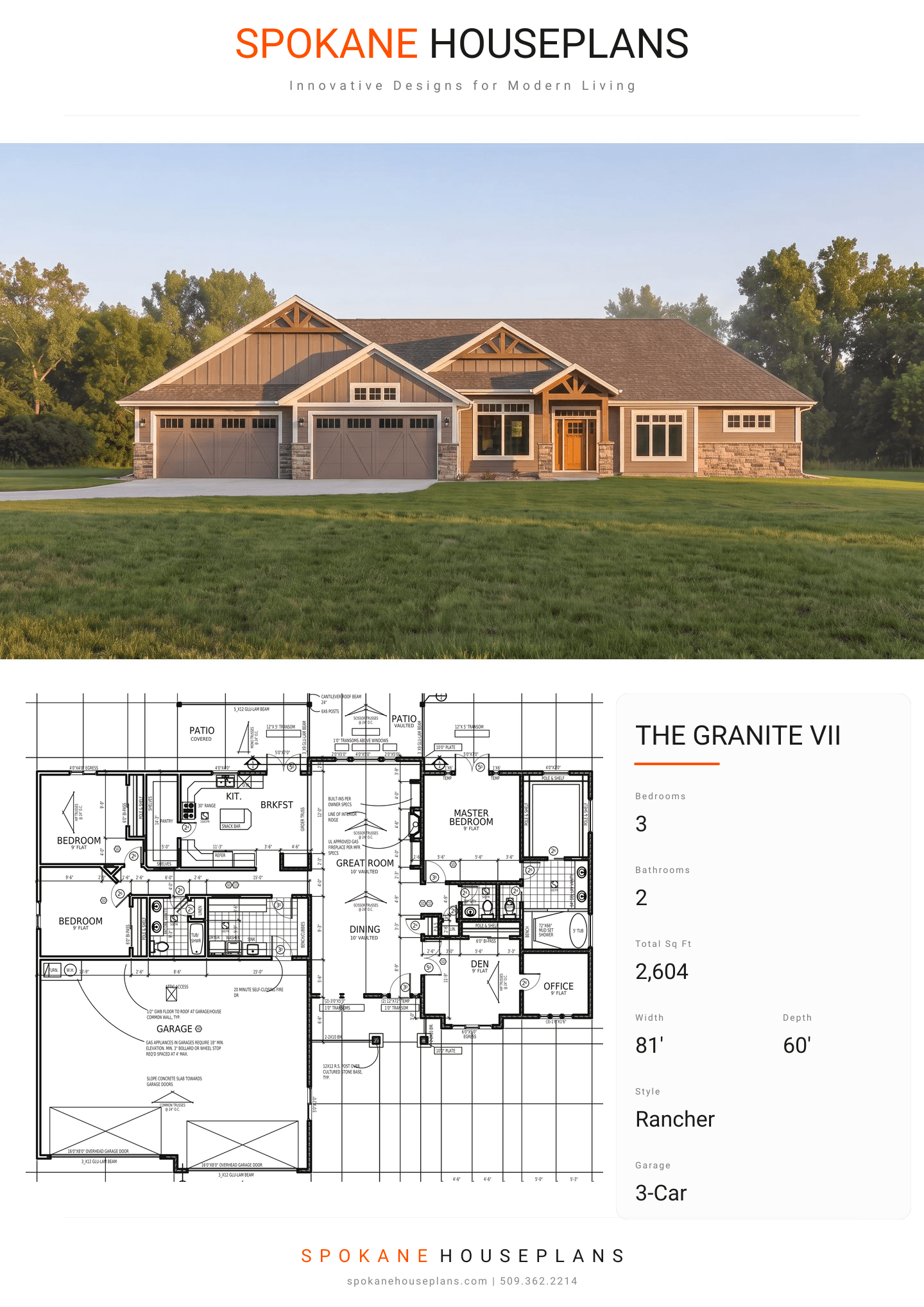 THE GRANITE VII plan flyer