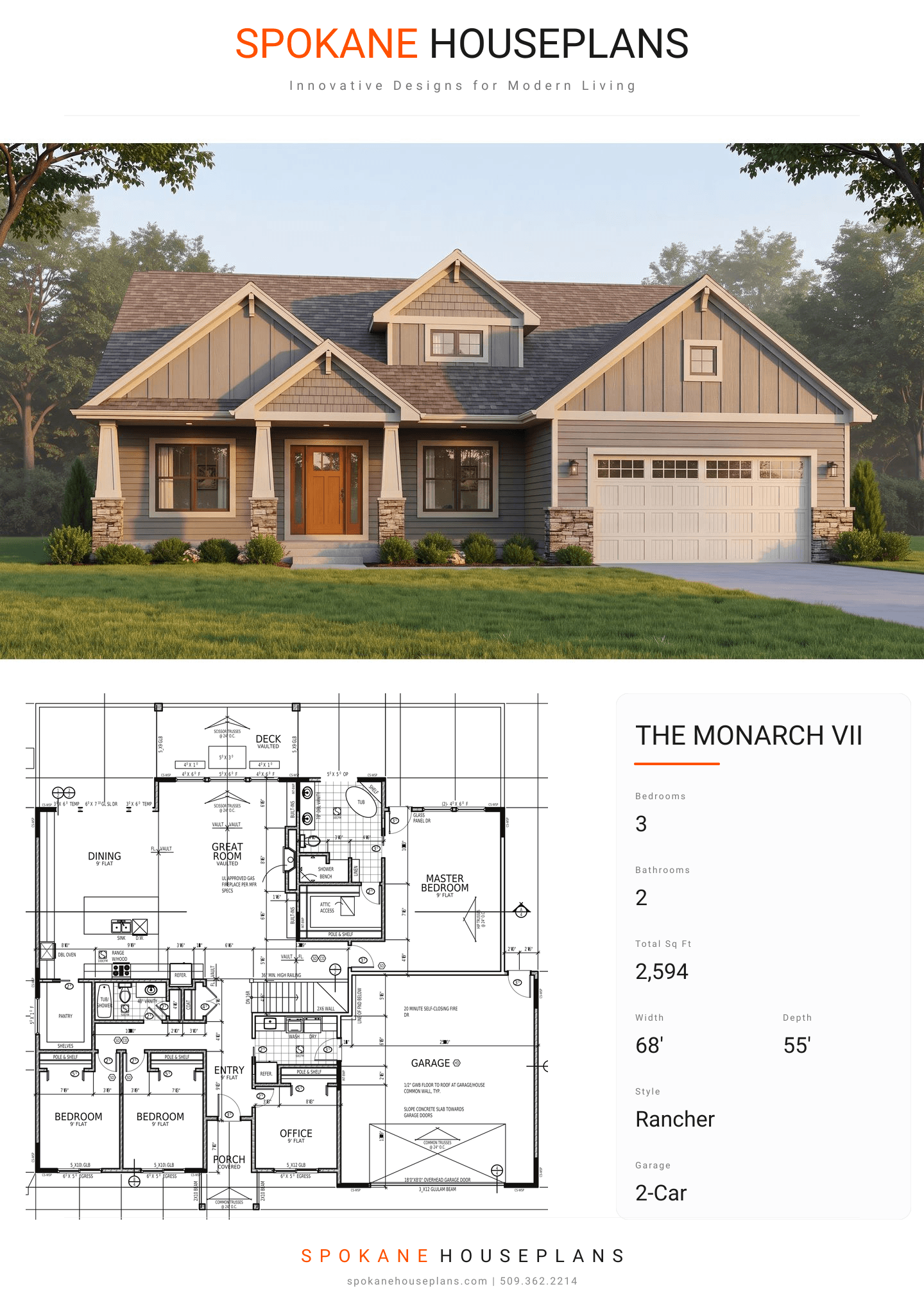 THE MONARCH VII plan flyer