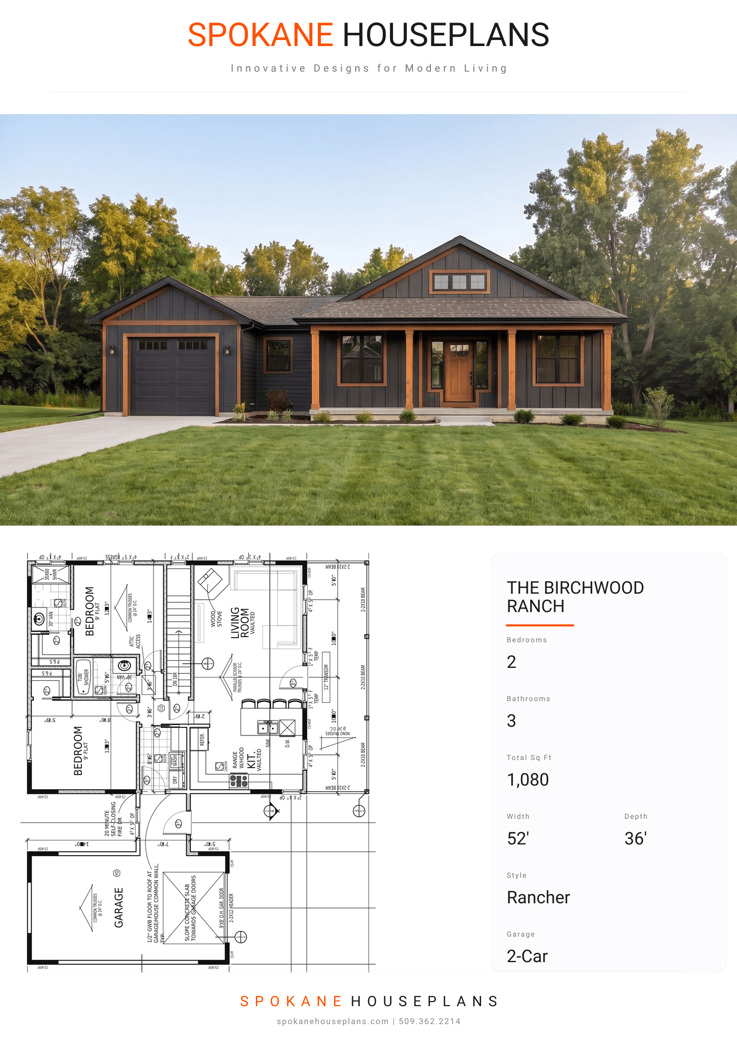 THE BIRCHWOOD RANCH plan flyer
