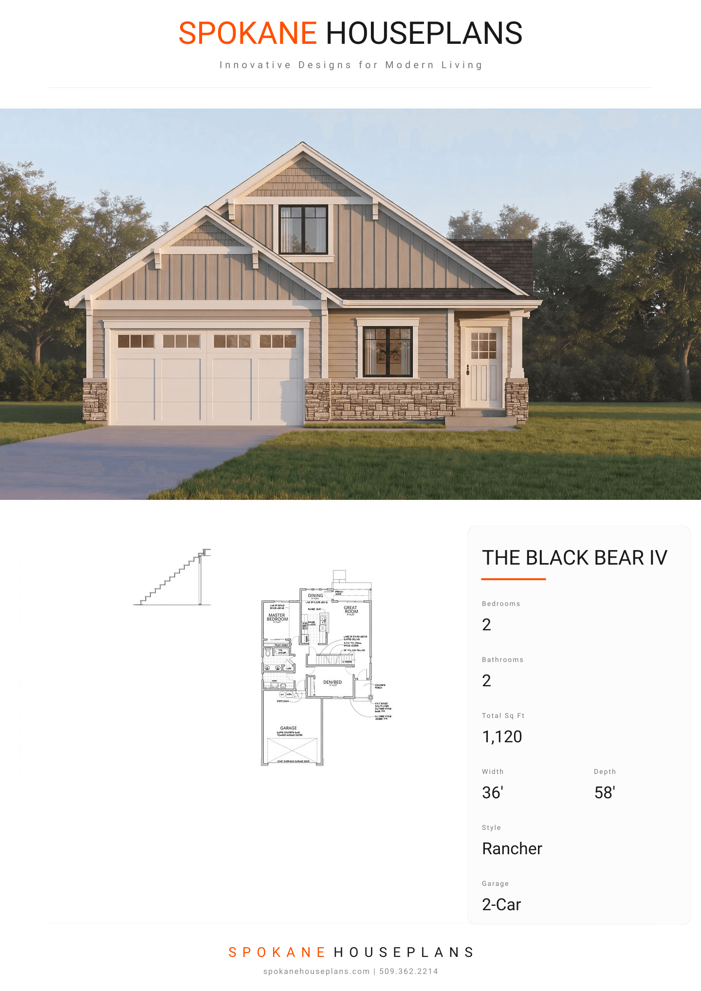 THE BLACK BEAR IV plan flyer