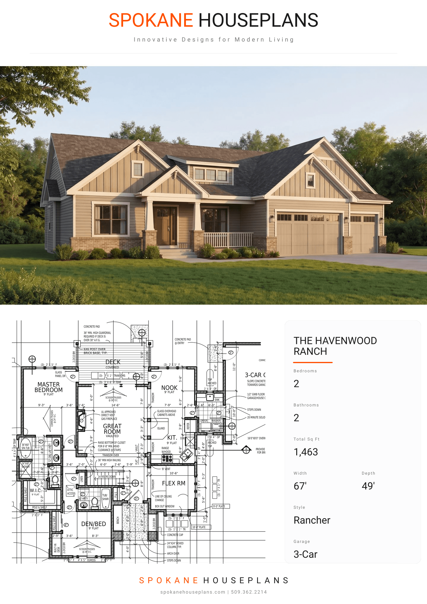 THE HAVENWOOD RANCH plan flyer