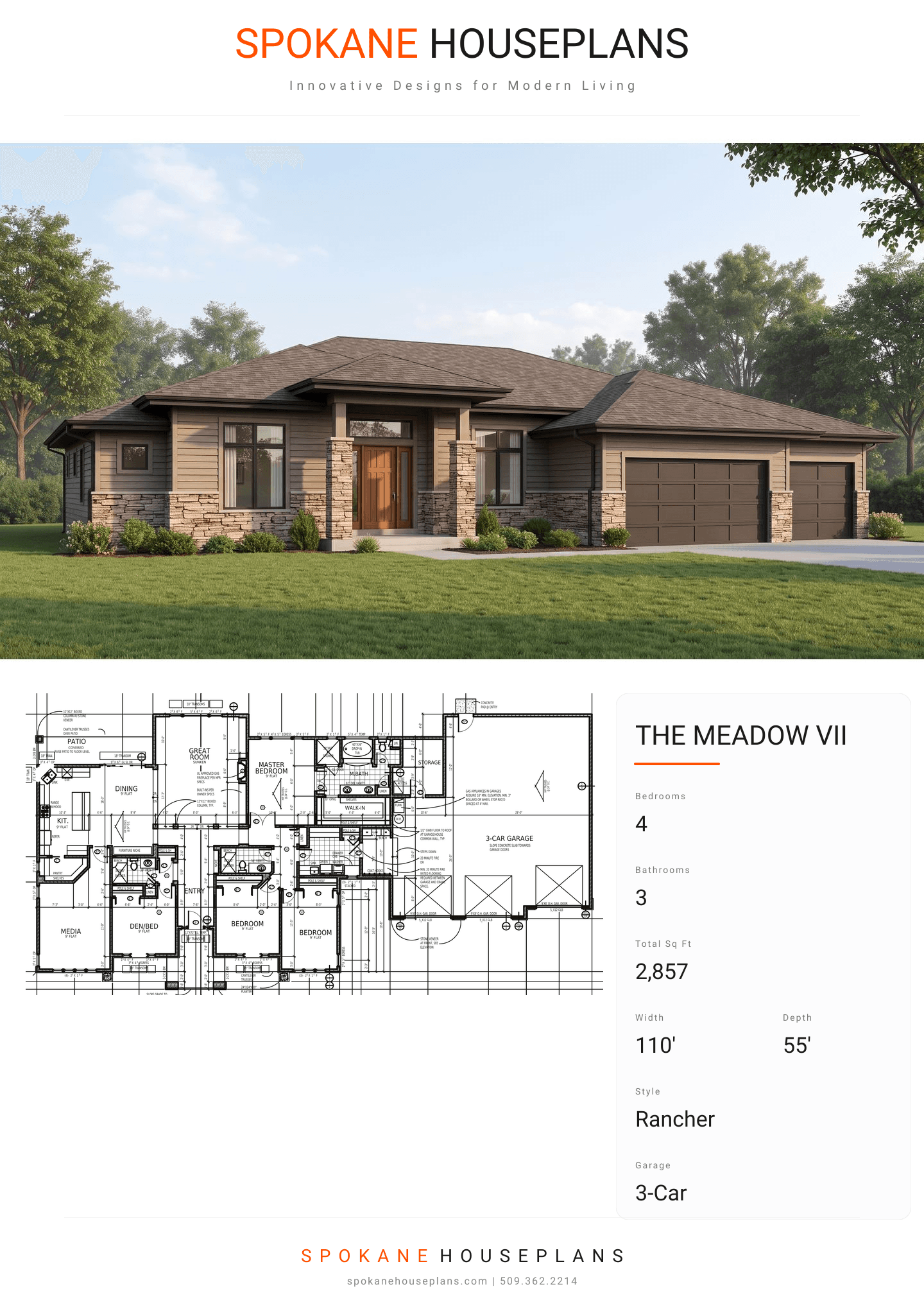 THE MEADOW VII plan flyer