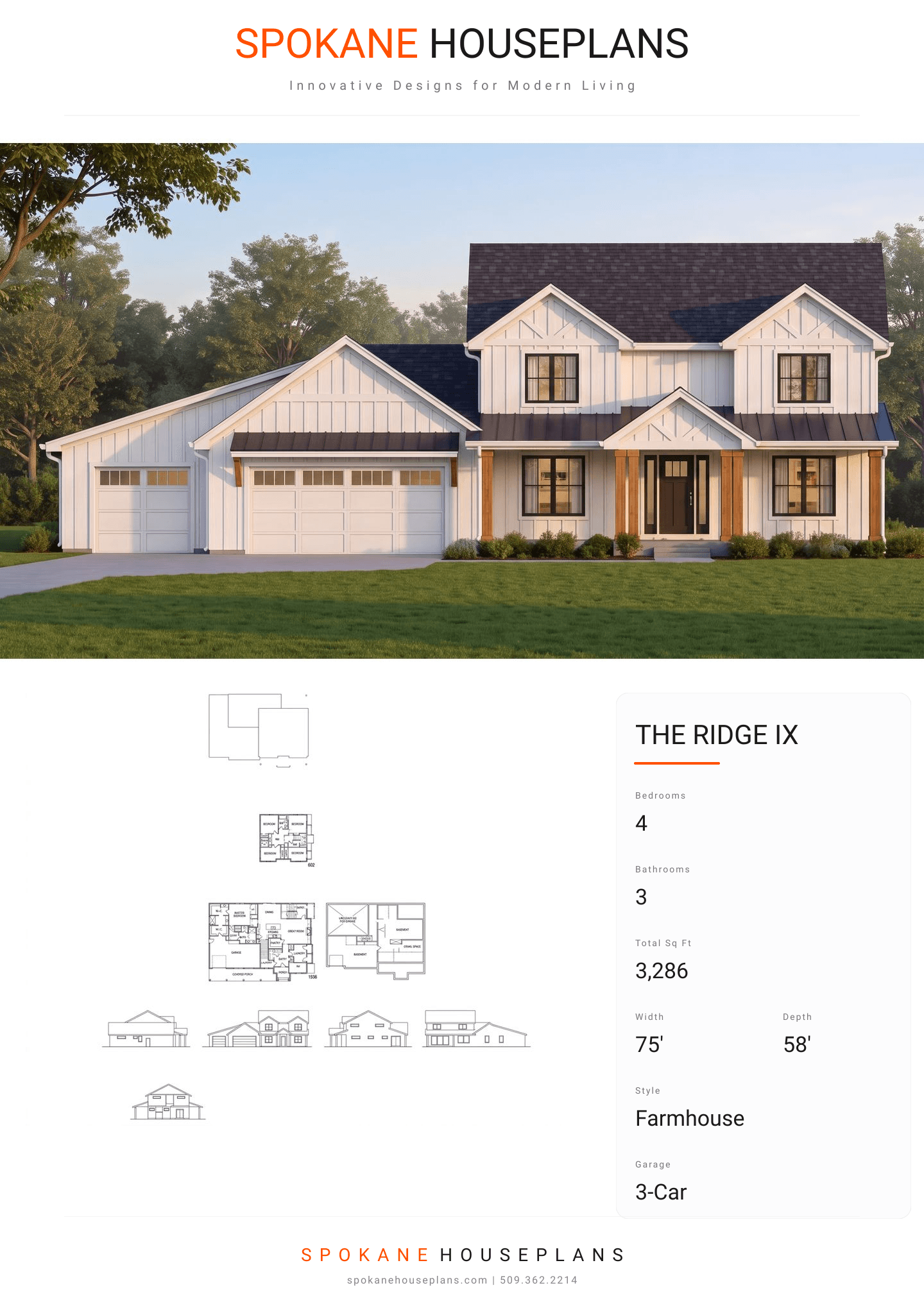 THE RIDGE IX plan flyer