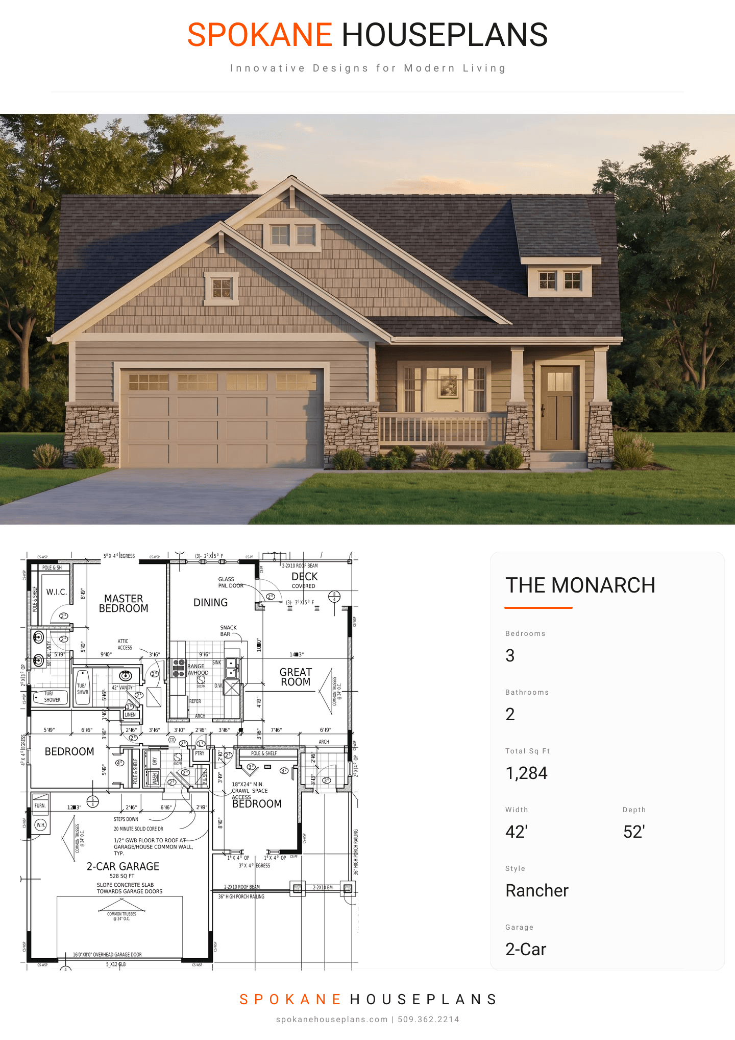 THE MONARCH plan flyer