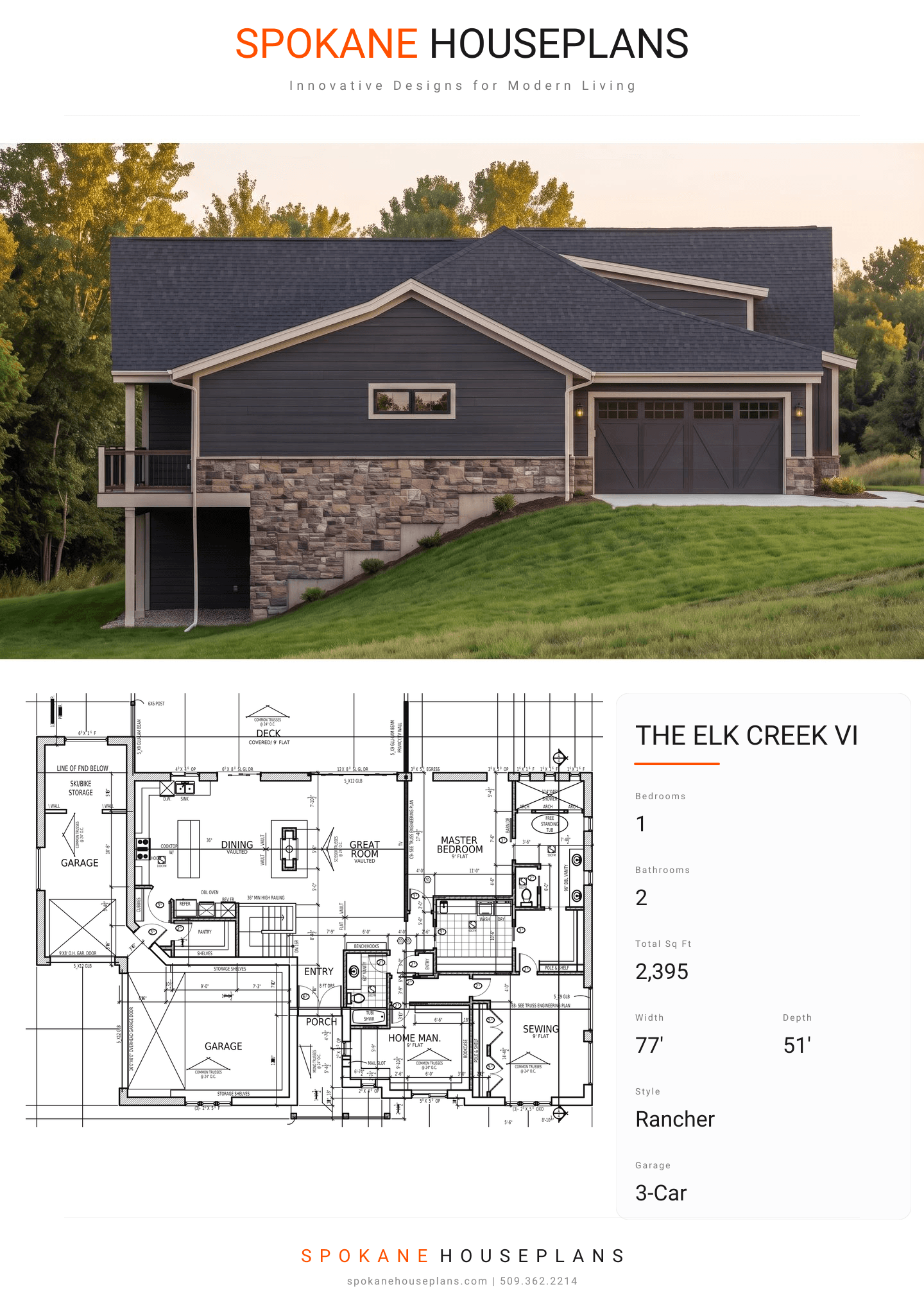 THE ELK CREEK VI plan flyer