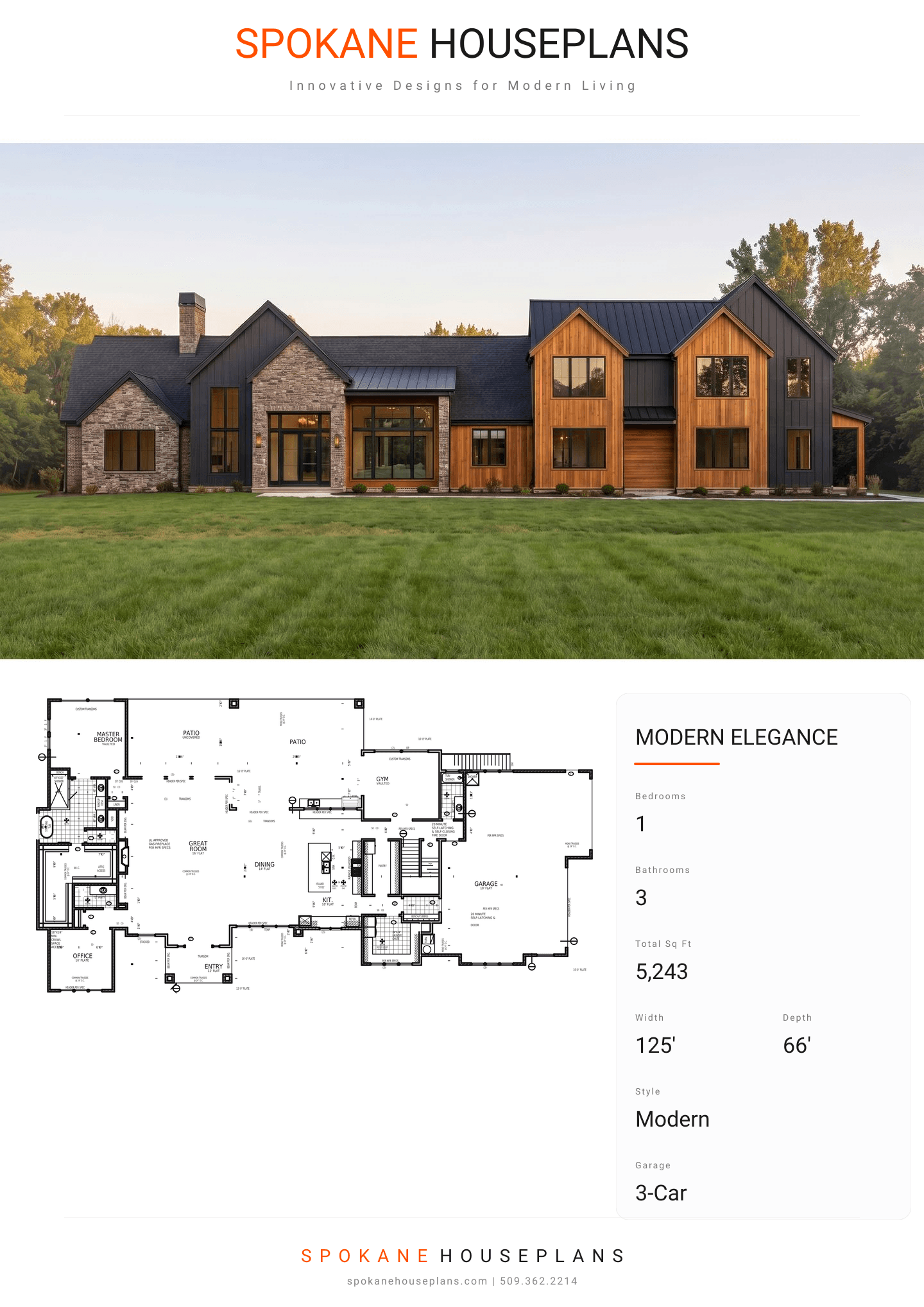MODERN ELEGANCE plan flyer