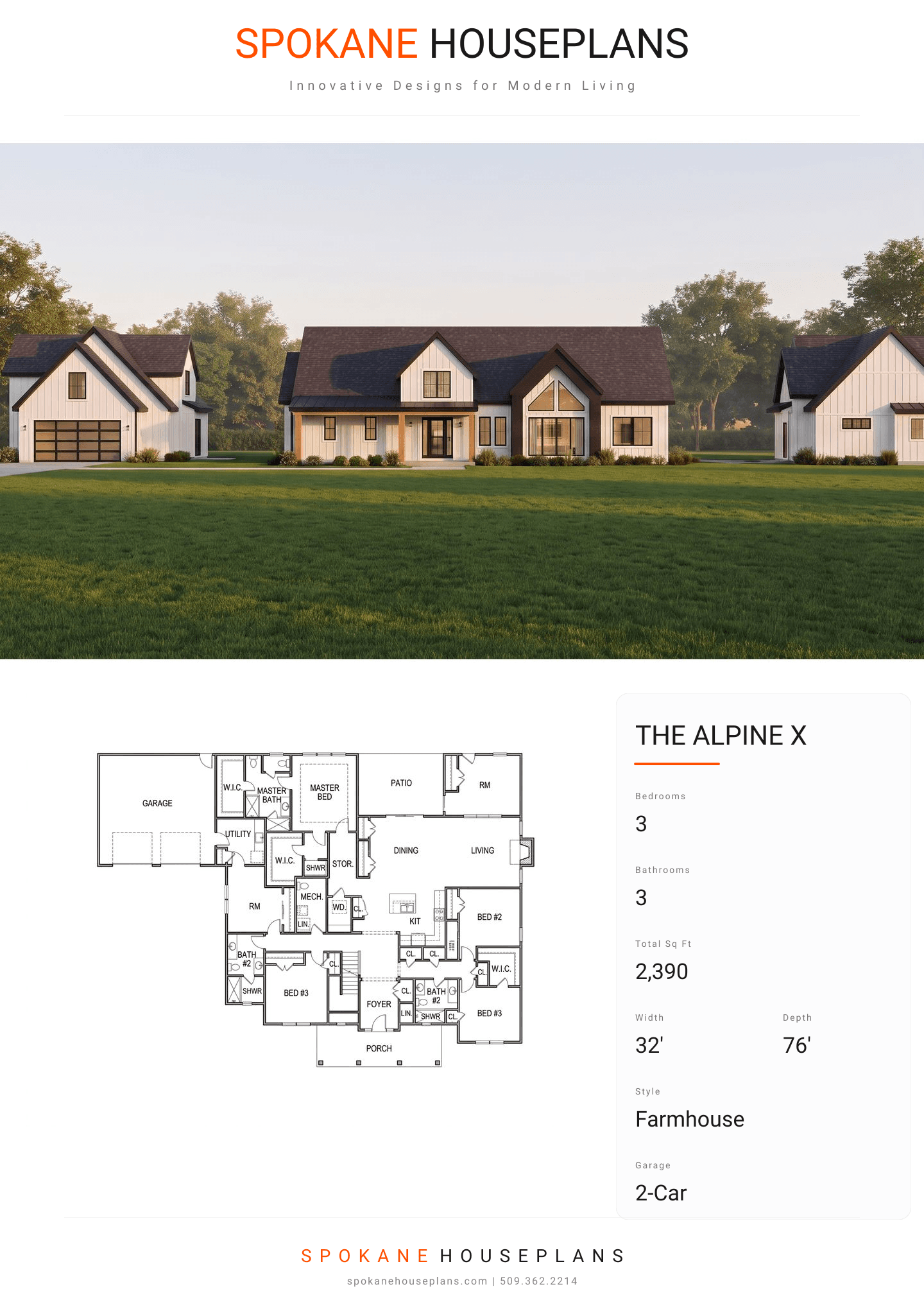 THE ALPINE X plan flyer