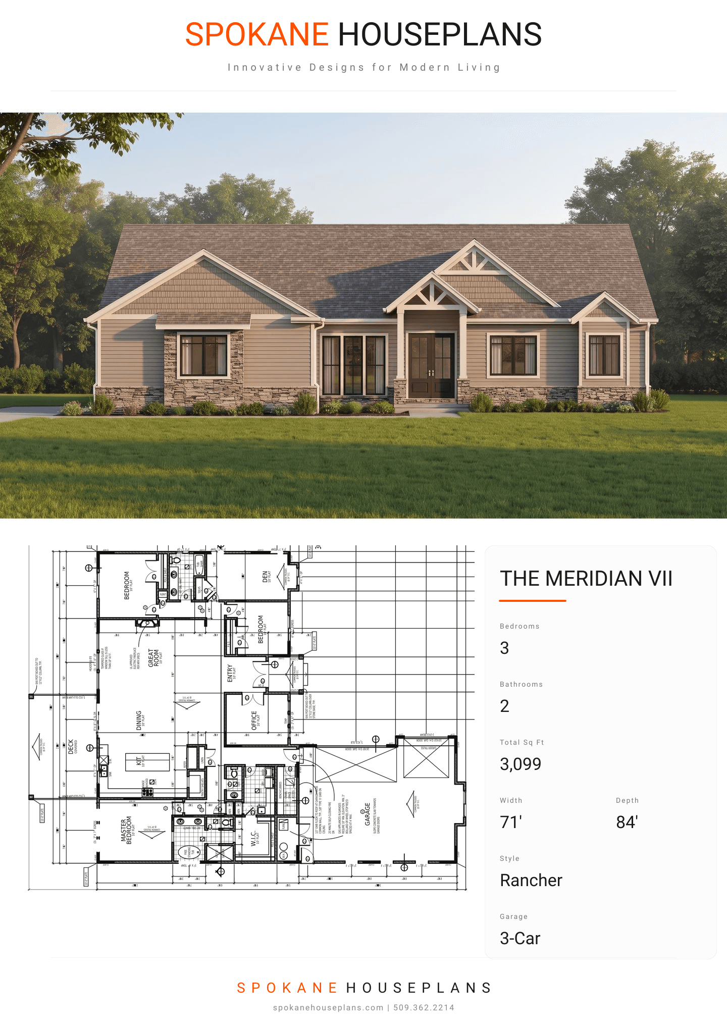 THE MERIDIAN VII plan flyer