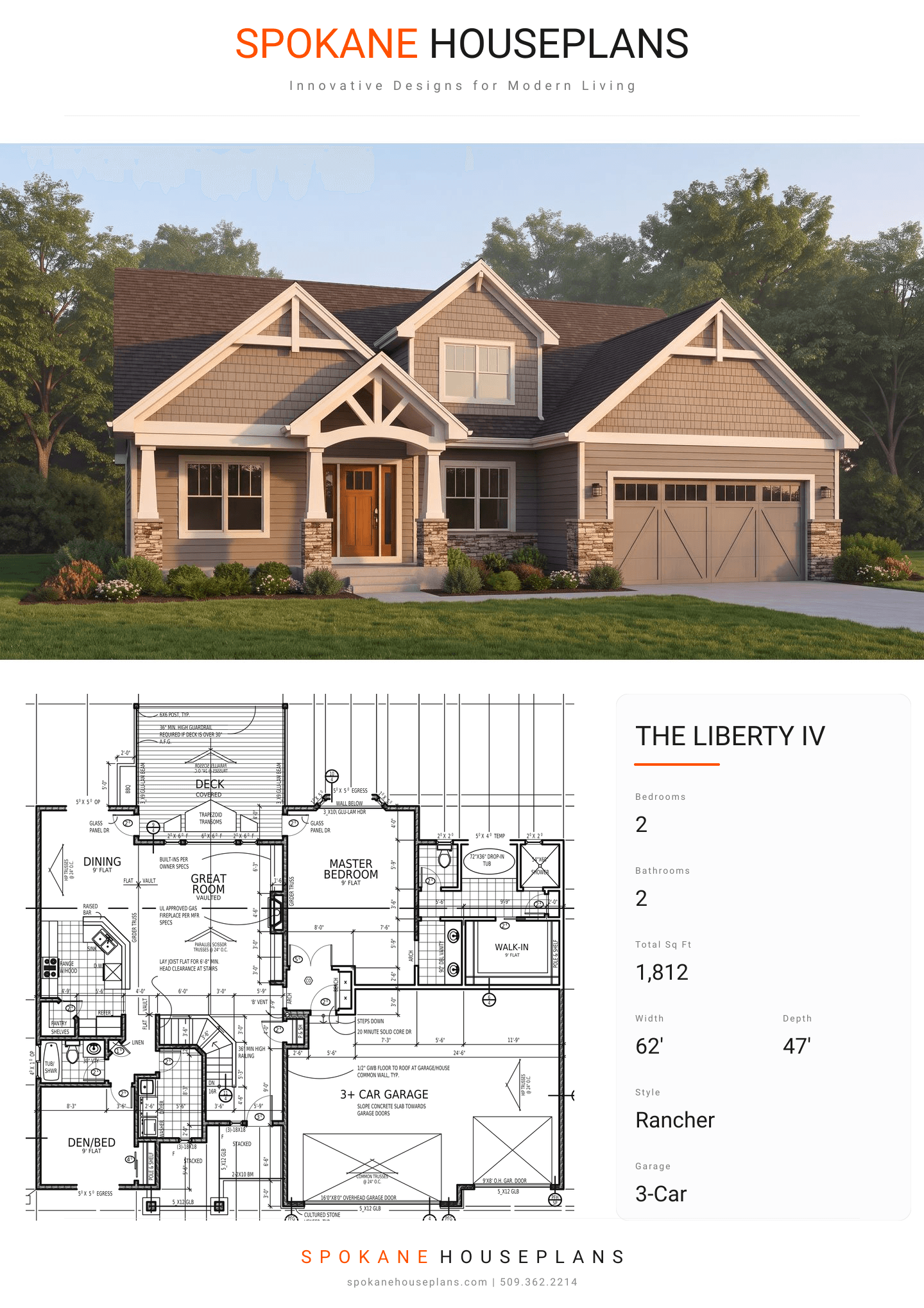 THE LIBERTY IV plan flyer
