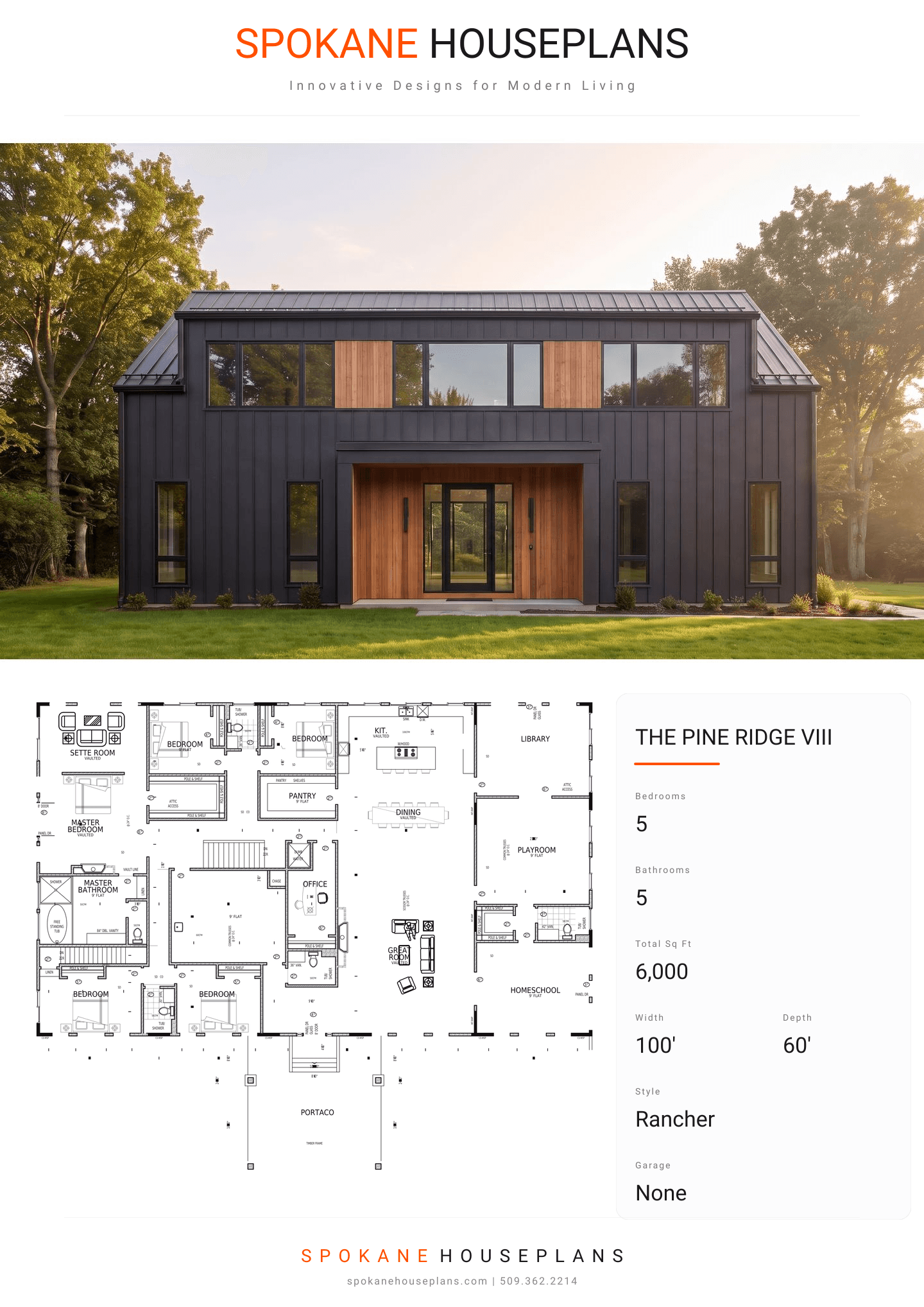 THE PINE RIDGE VIII plan flyer