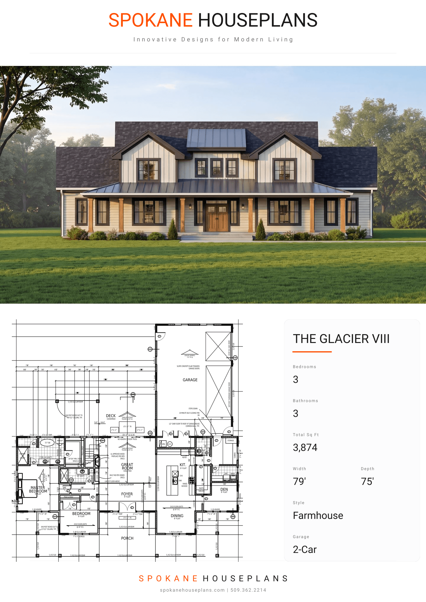 THE GLACIER VIII plan flyer