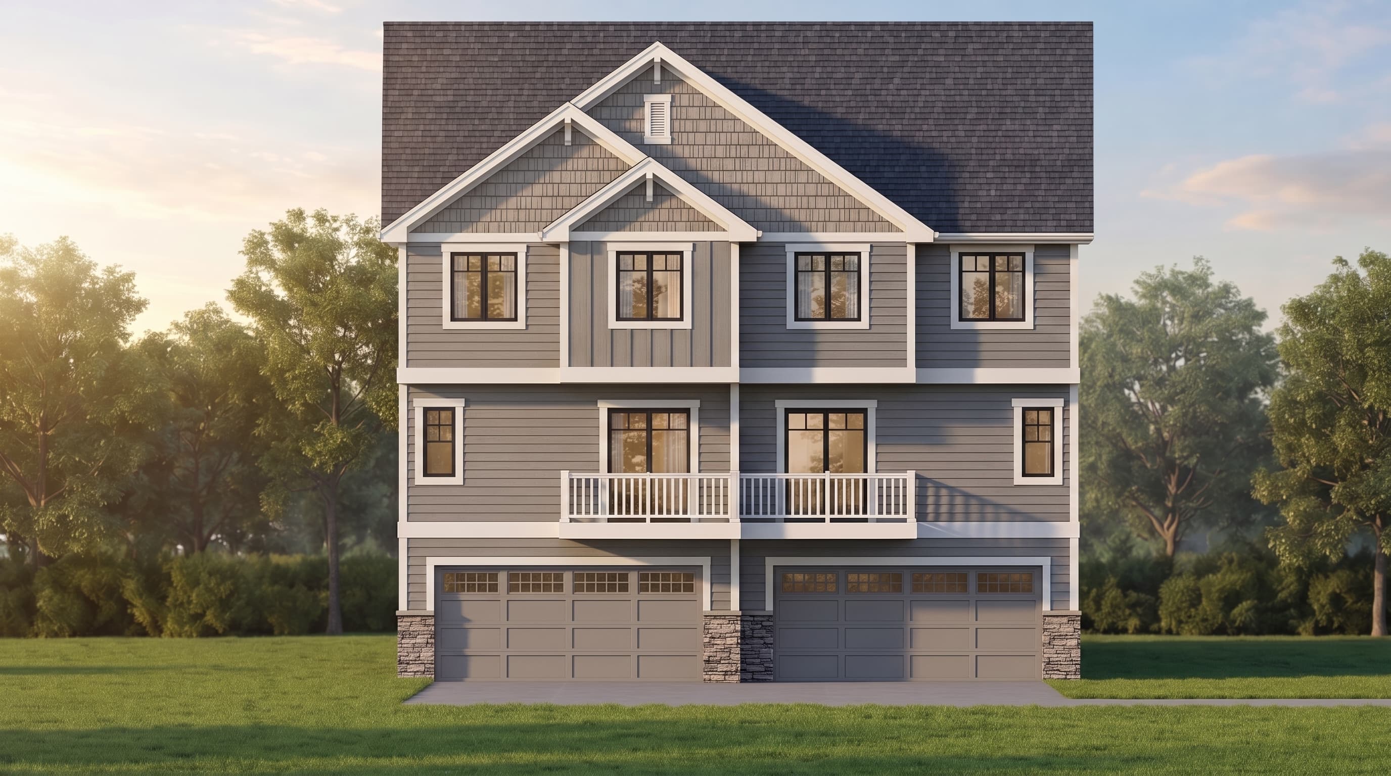 THE STONECREST CRAFTSMAN DUPLEX