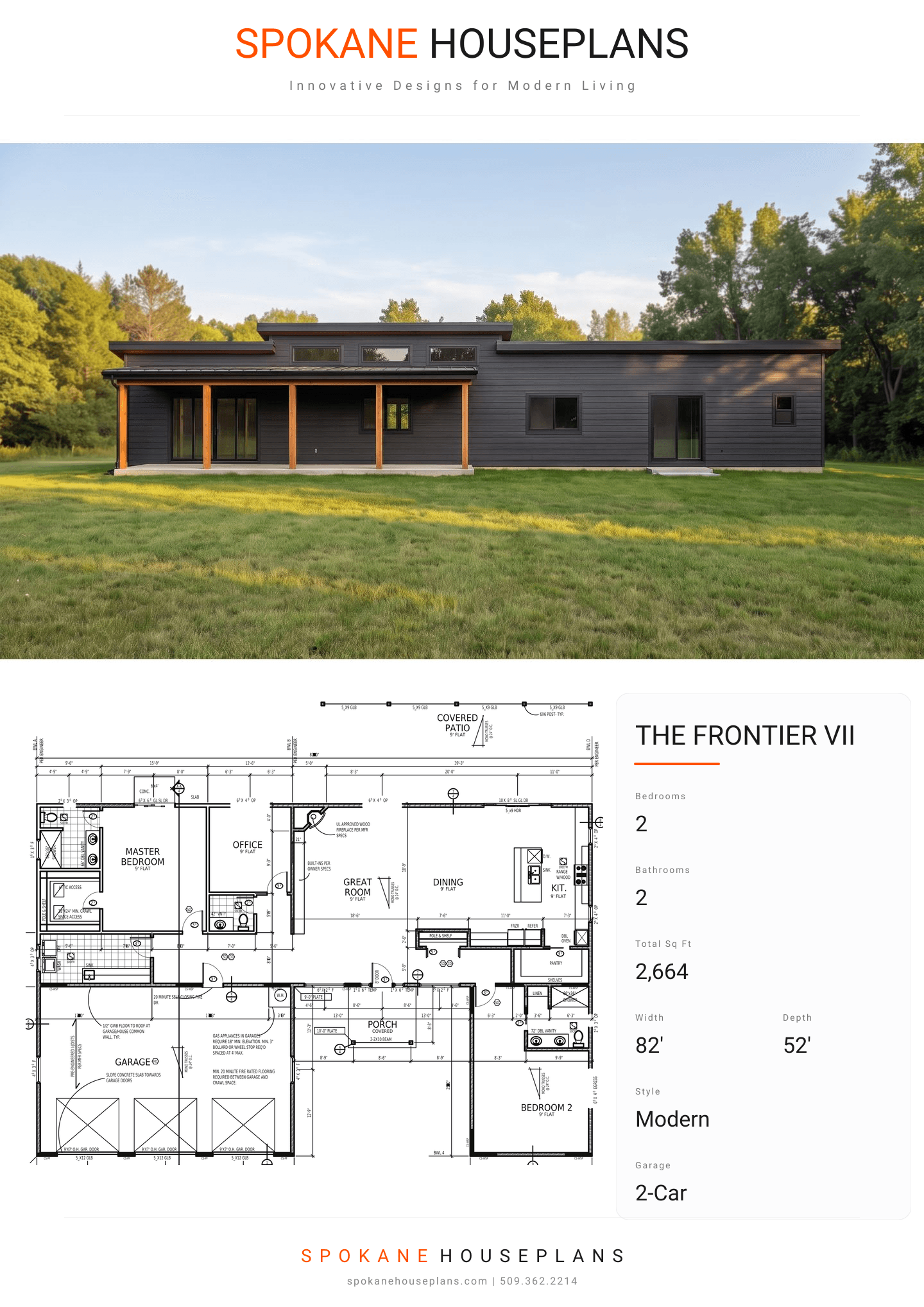 THE FRONTIER VII plan flyer
