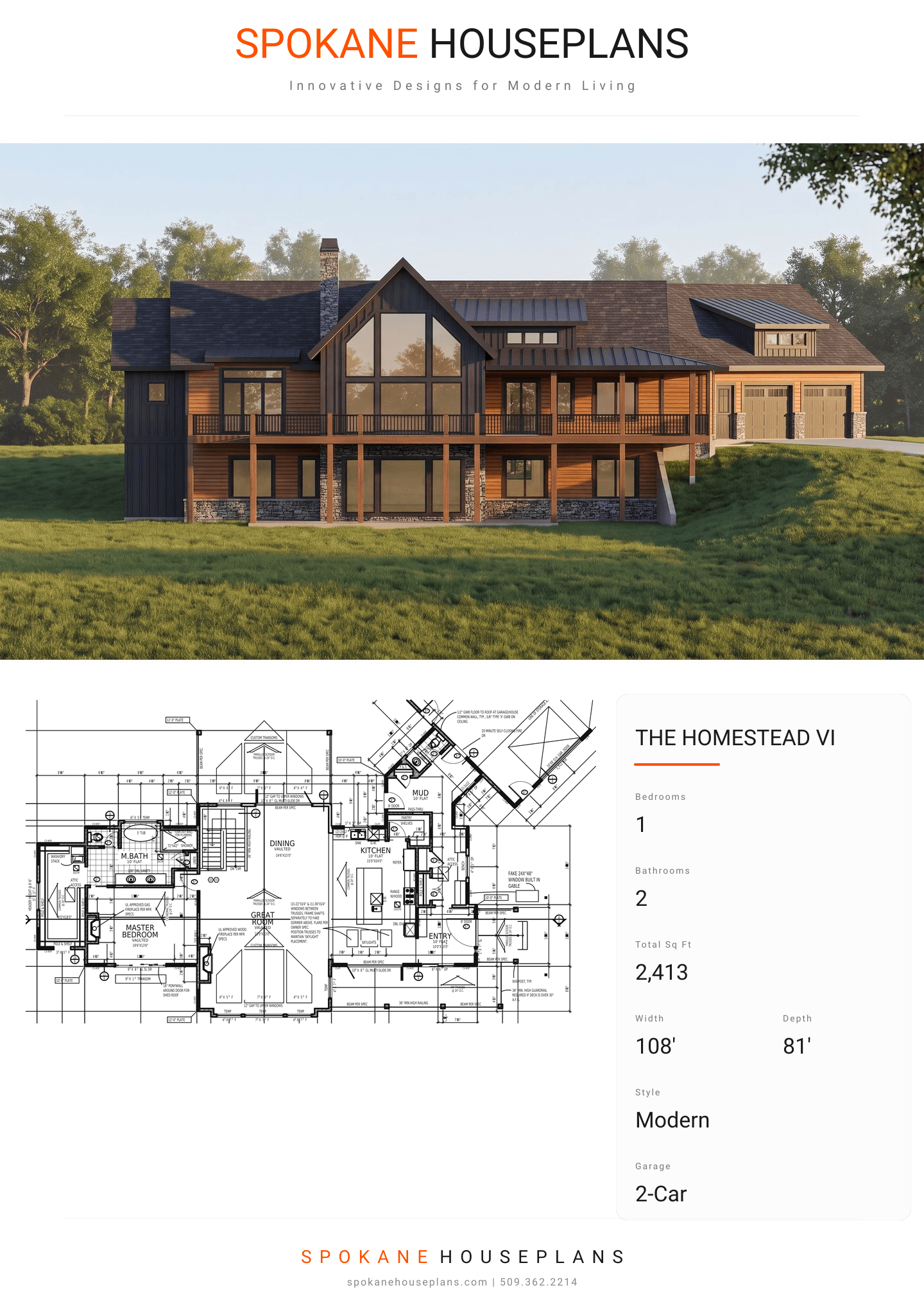 THE HOMESTEAD VI plan flyer