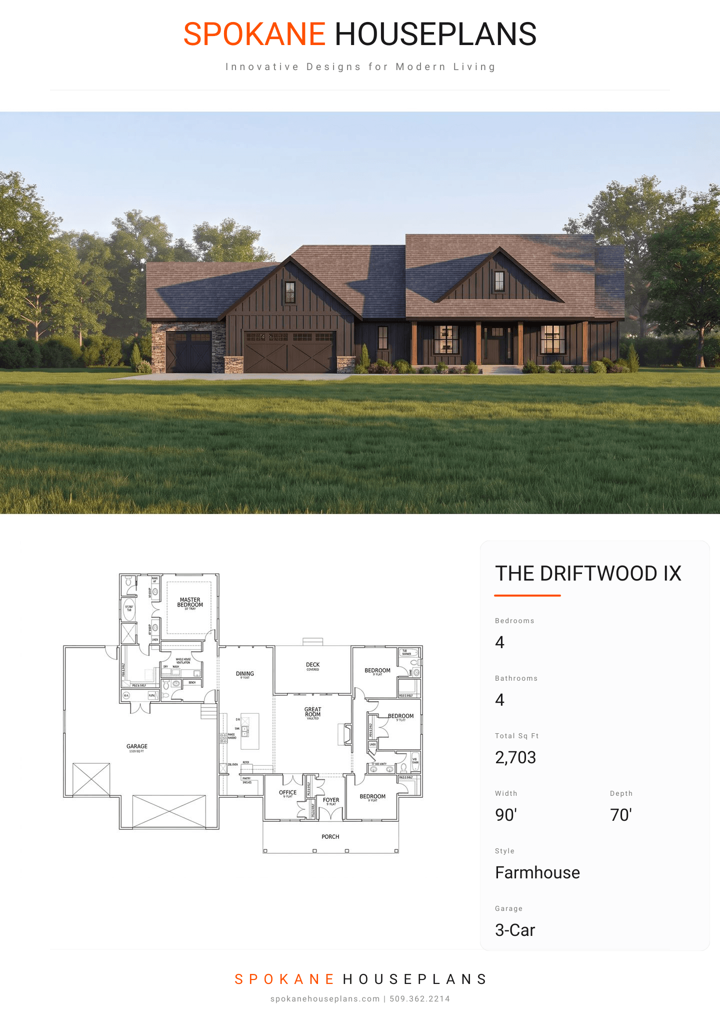 THE DRIFTWOOD IX plan flyer