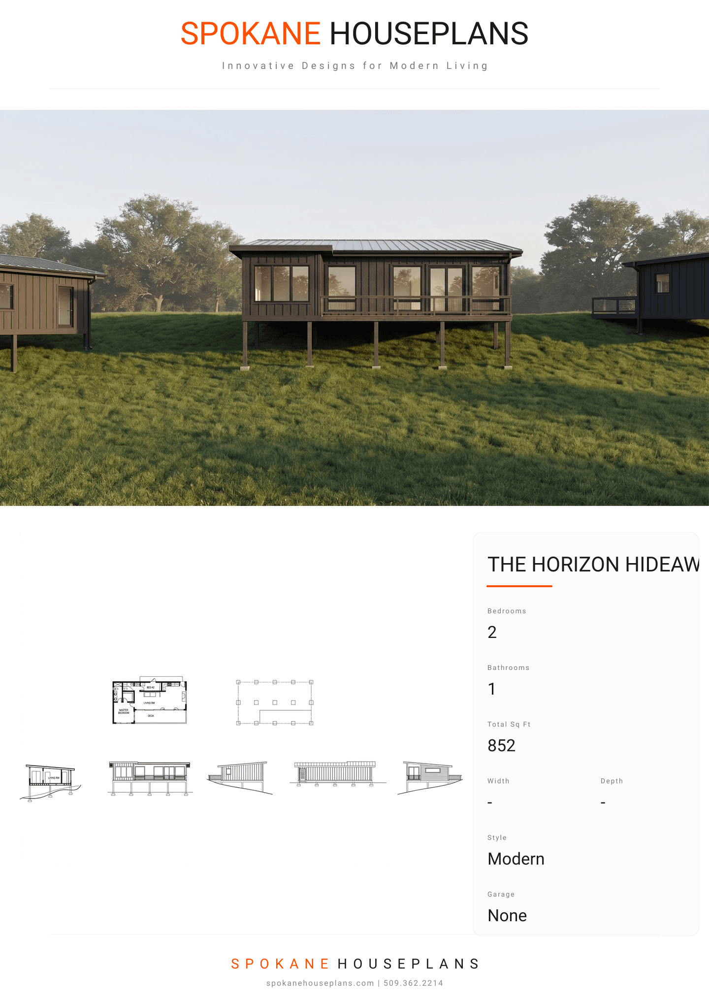 THE HORIZON HIDEAWAY plan flyer