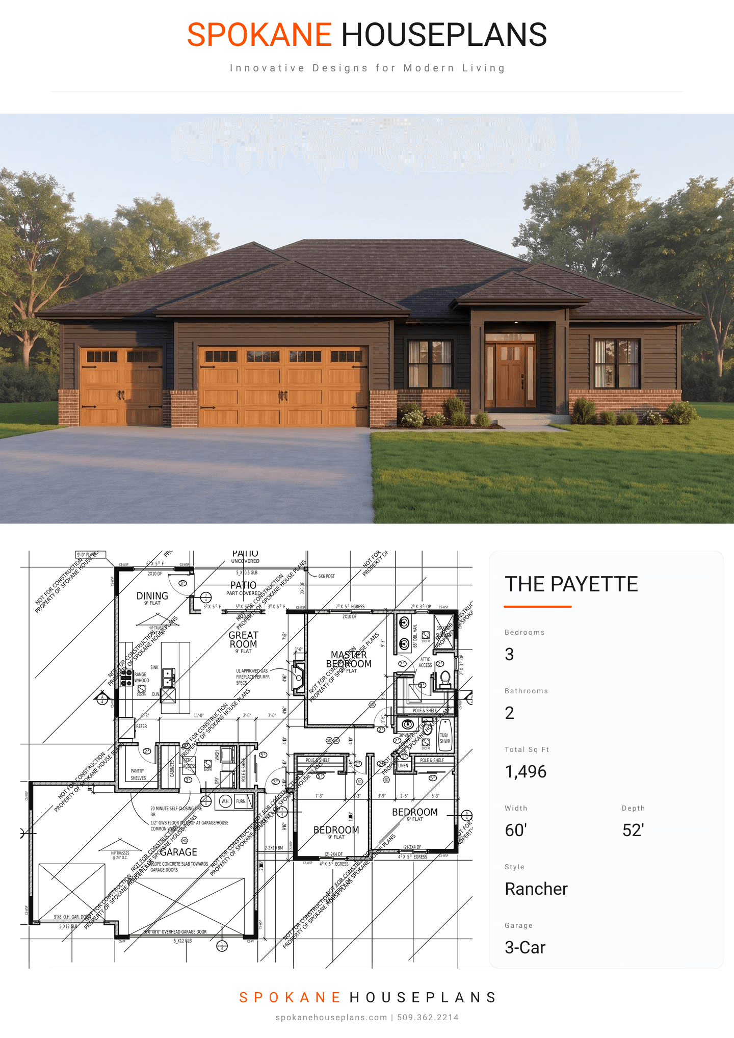 THE PAYETTE plan flyer