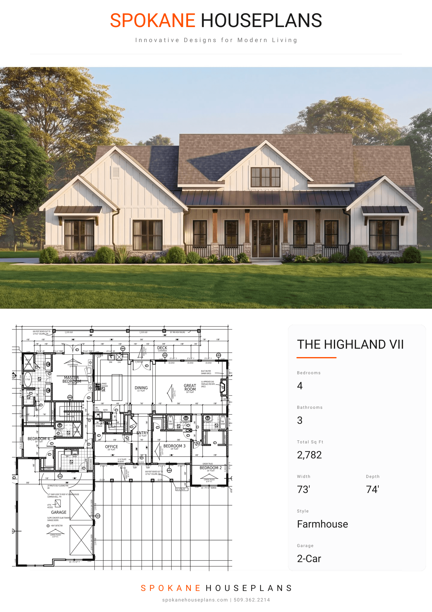 THE HIGHLAND VII plan flyer