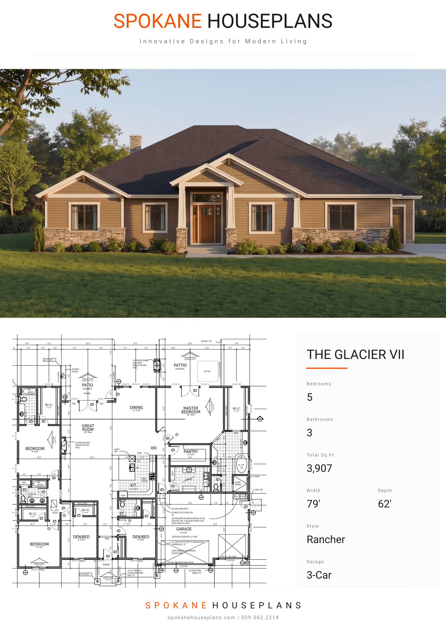 THE GLACIER VII plan flyer