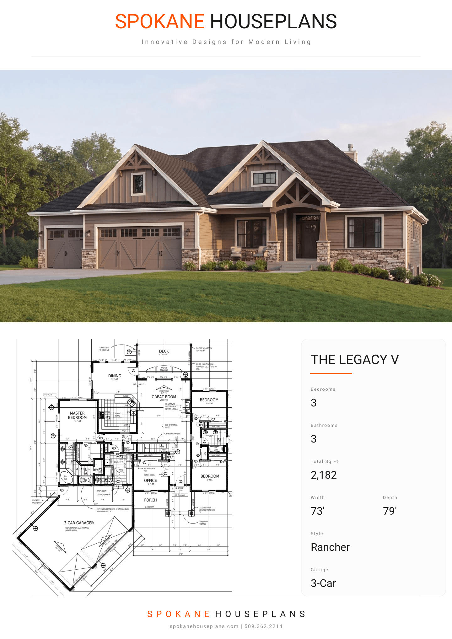 THE LEGACY V plan flyer