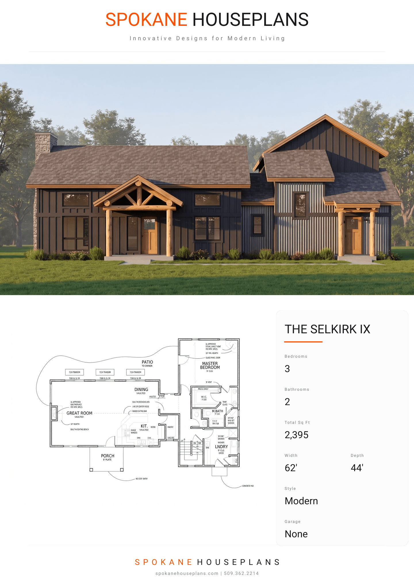 THE SELKIRK IX plan flyer