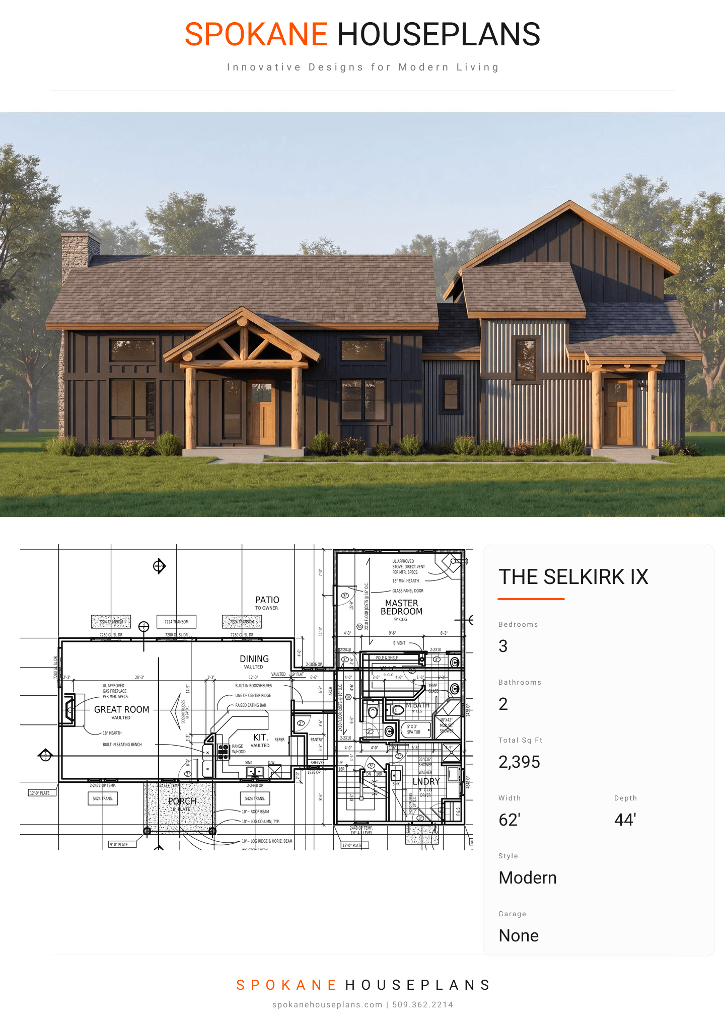 THE SELKIRK IX plan flyer