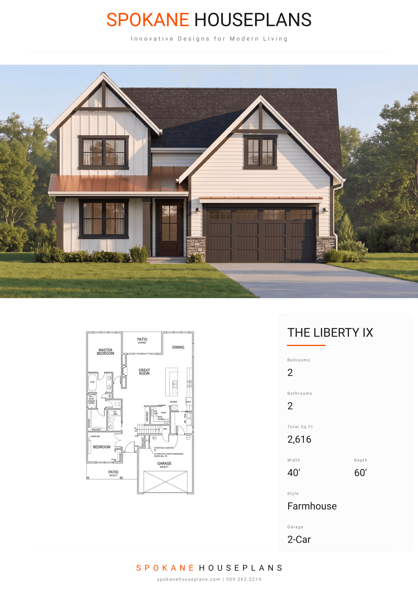 THE LIBERTY IX plan flyer