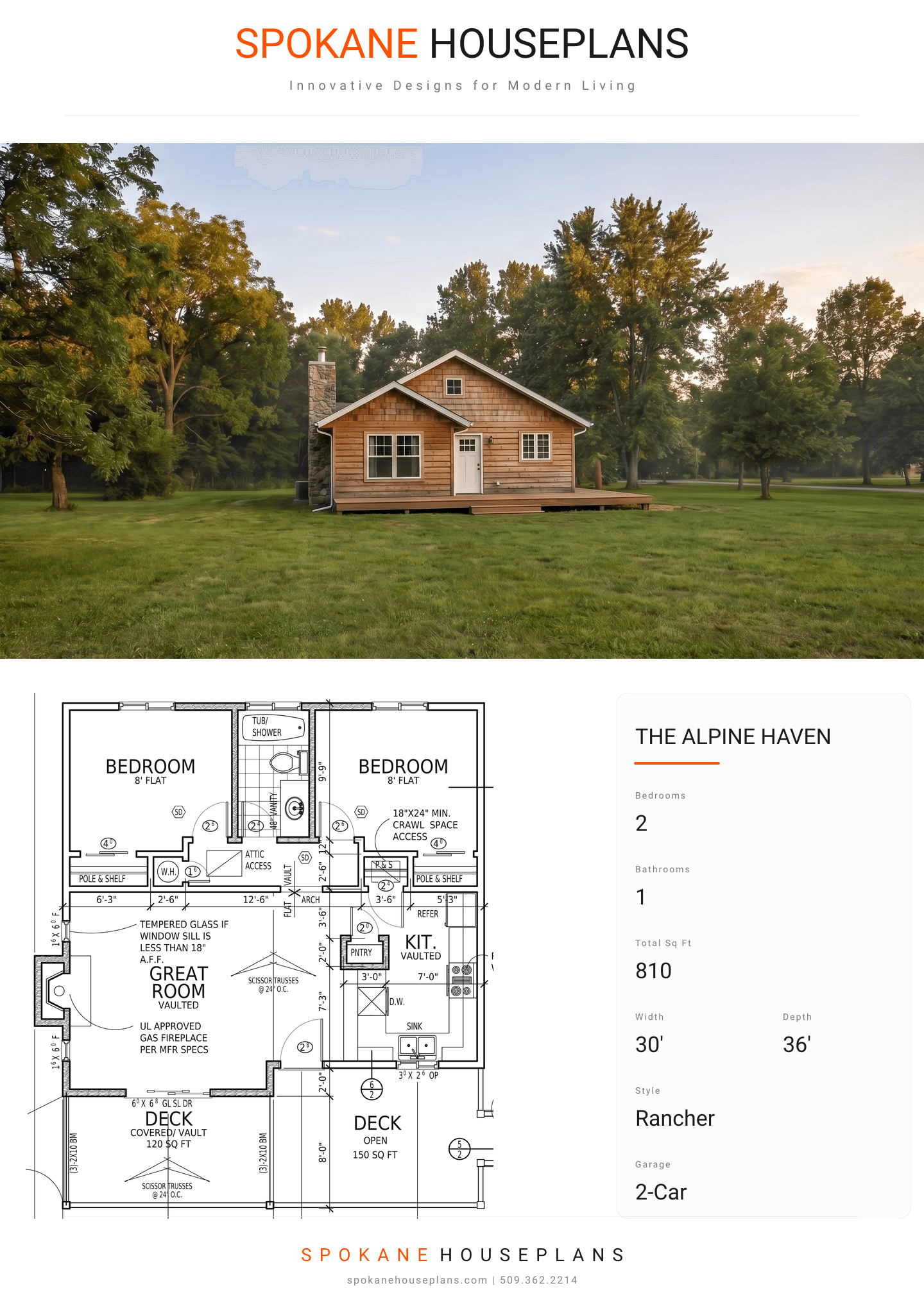 THE ALPINE HAVEN plan flyer