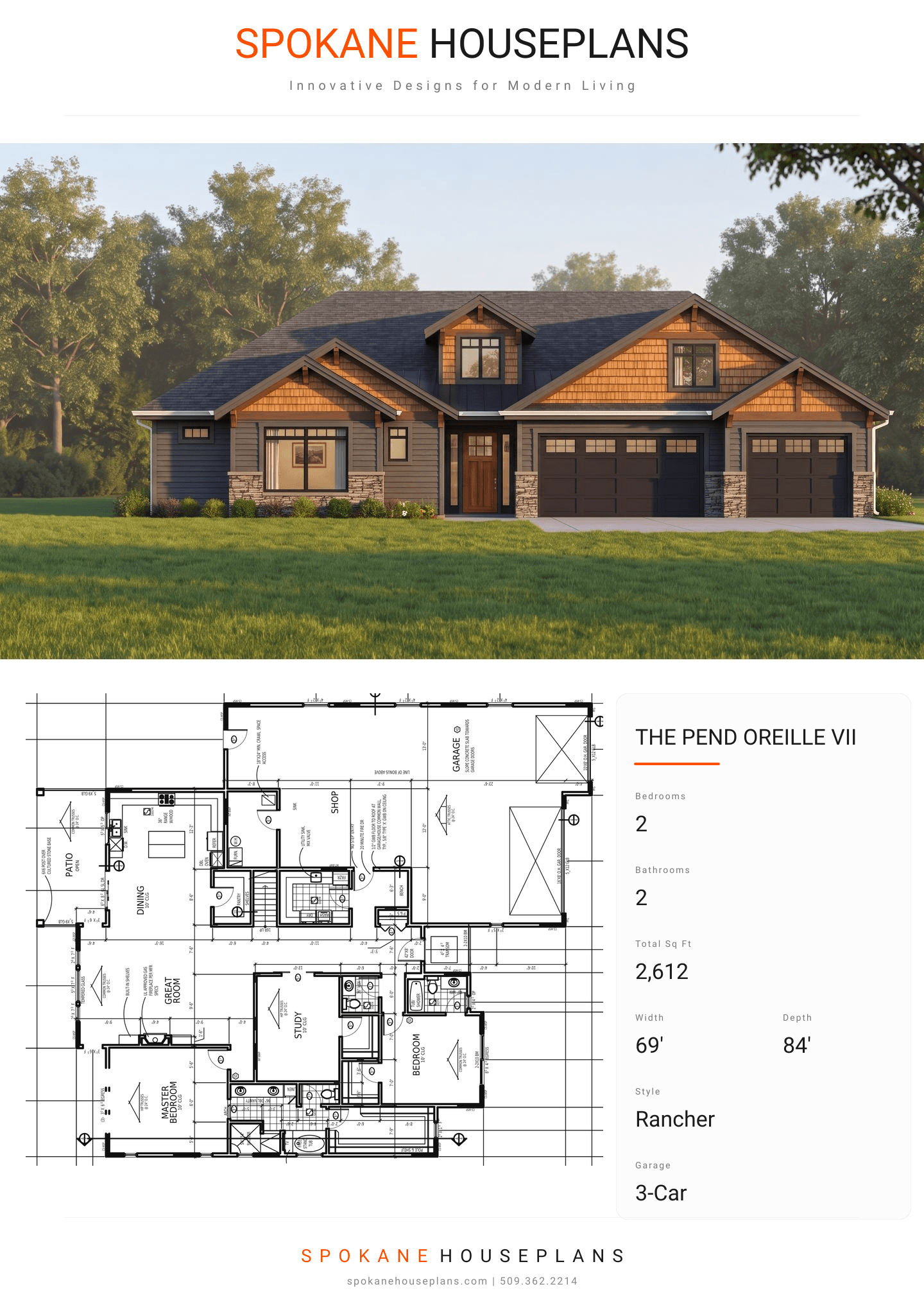 THE PEND OREILLE VII plan flyer