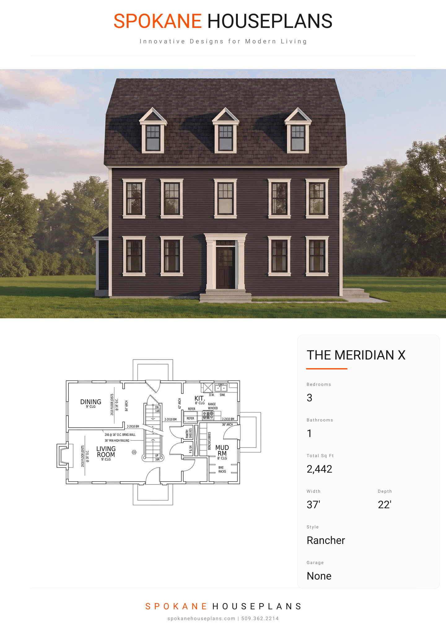 THE MERIDIAN X plan flyer