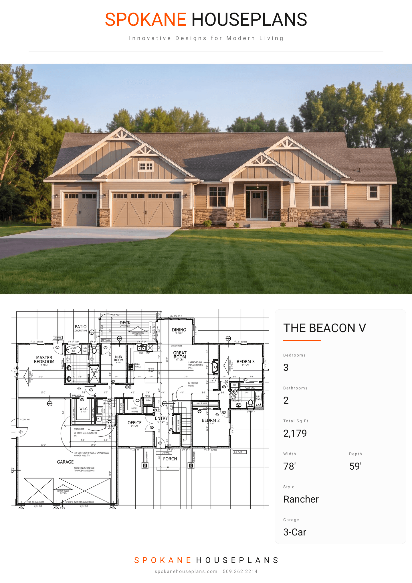 THE BEACON V plan flyer