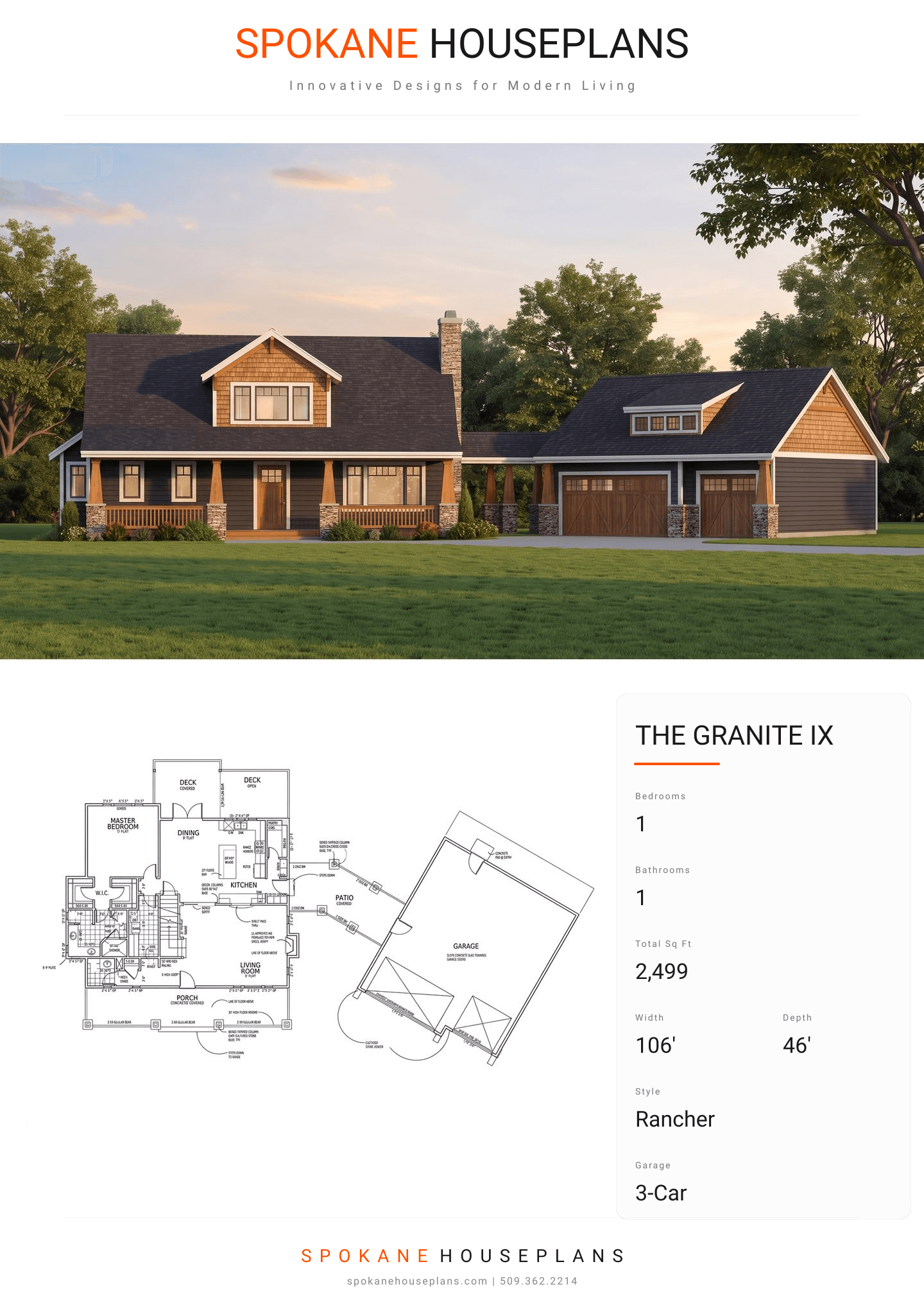 THE GRANITE IX plan flyer