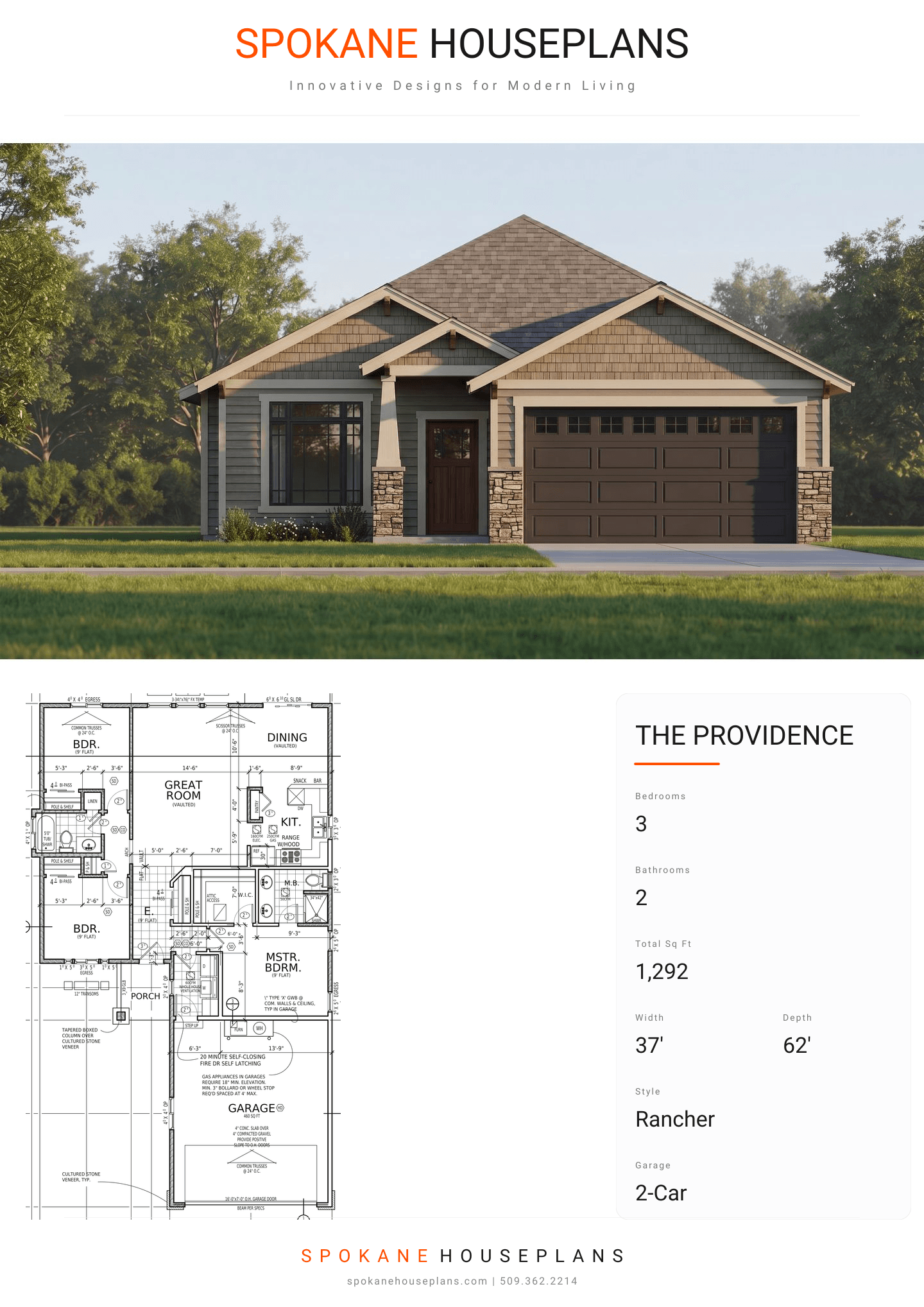THE PROVIDENCE plan flyer