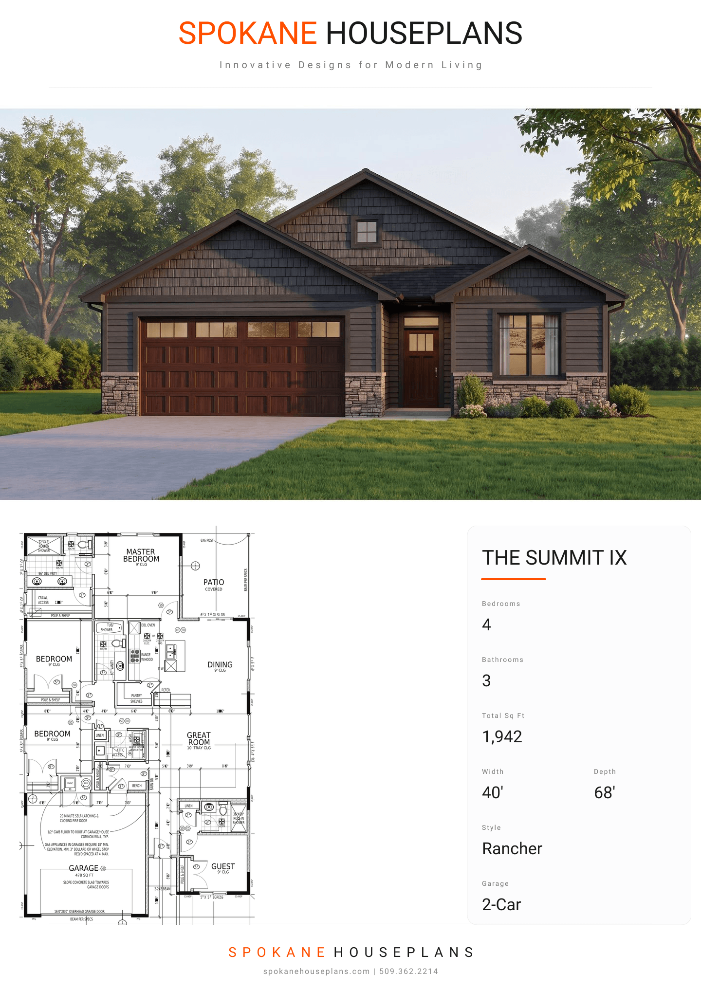 THE SUMMIT IX plan flyer
