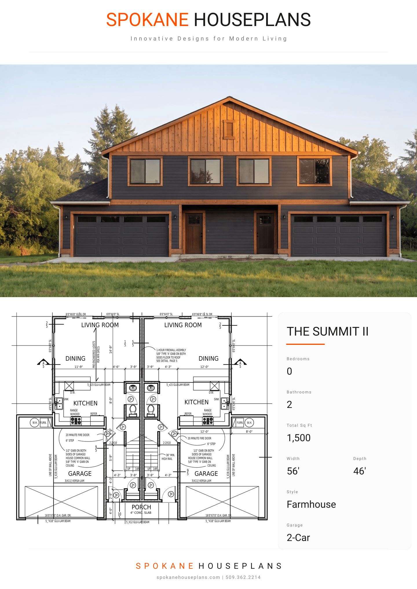 THE SUMMIT II plan flyer